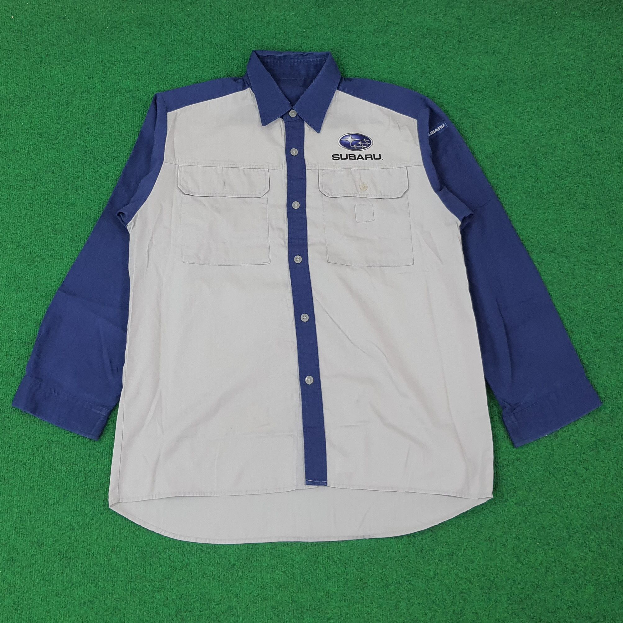 Vintage SUBARU Japan Automobile Sports Work Shirt C223N57