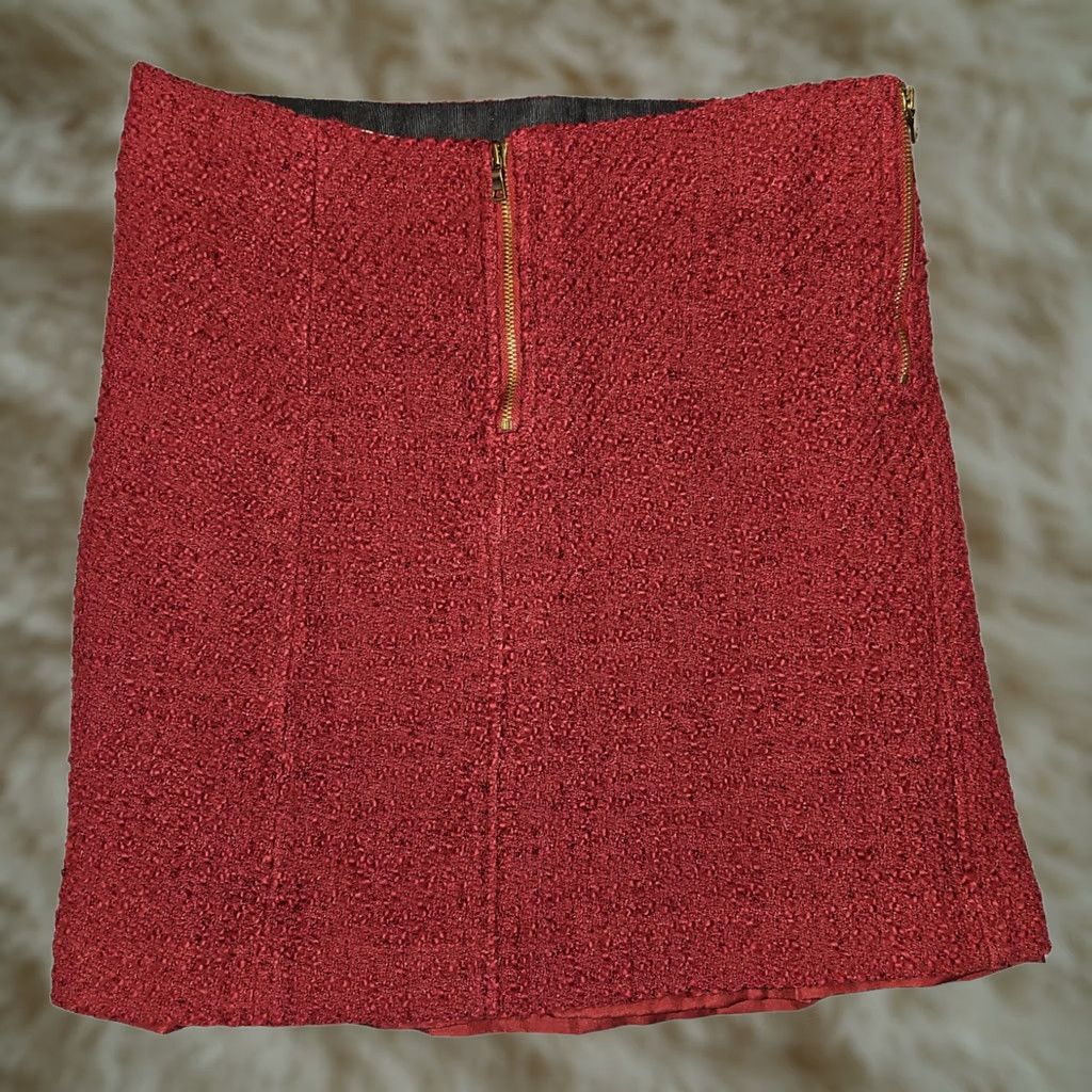 Loft VINTAGE LOFT Skirt Women 6P Red Zipper Lined Petite Mini Skirt Care Dry Clean Only Casual Workwear LOFT Brand Anne Taylor Loft Size 28" / US 6 / IT 42 - 1 Thumbnail