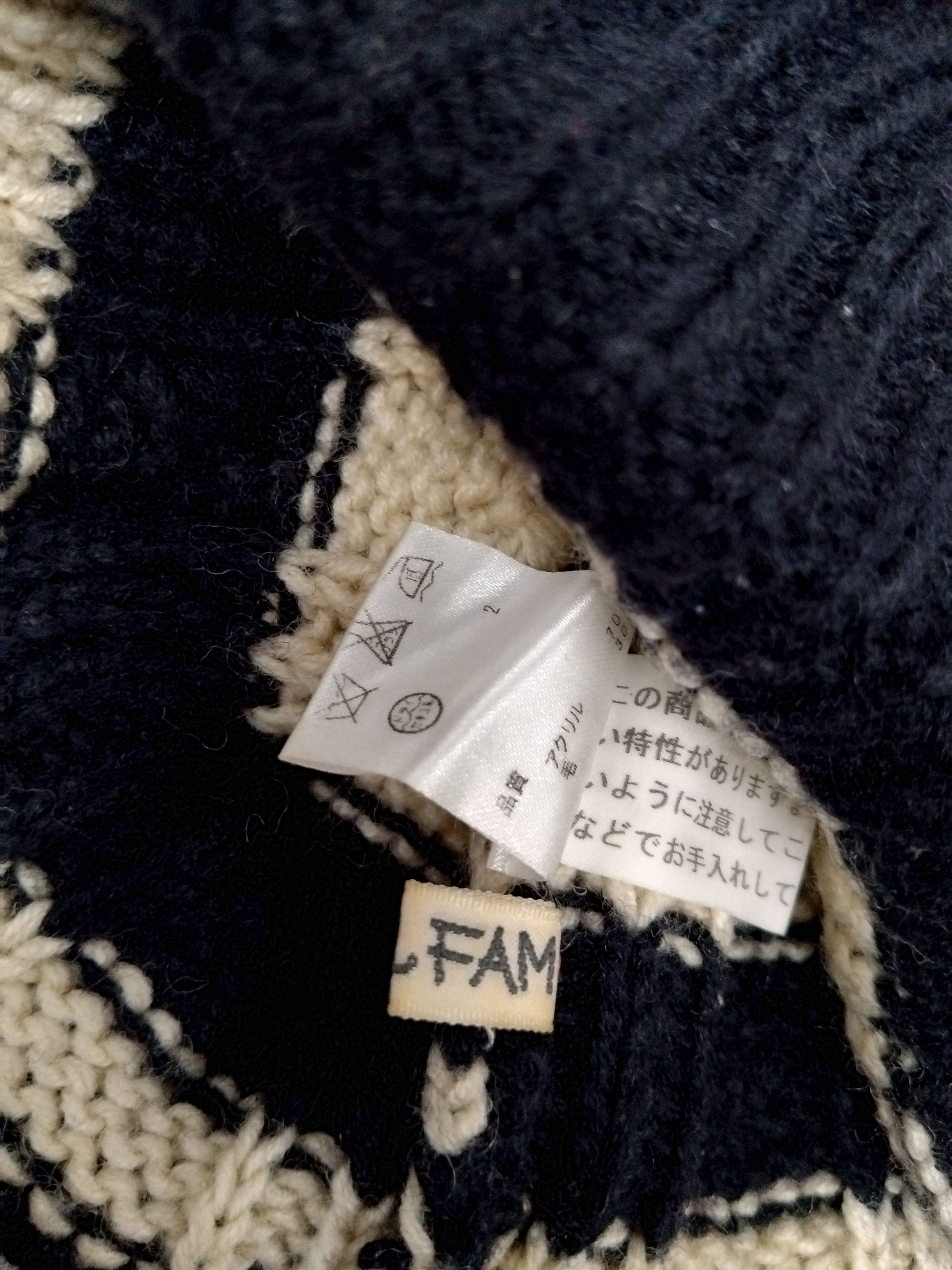 Japanese Brand 💥Any Fam stripe beanie hat Size ONE SIZE - 3 Thumbnail