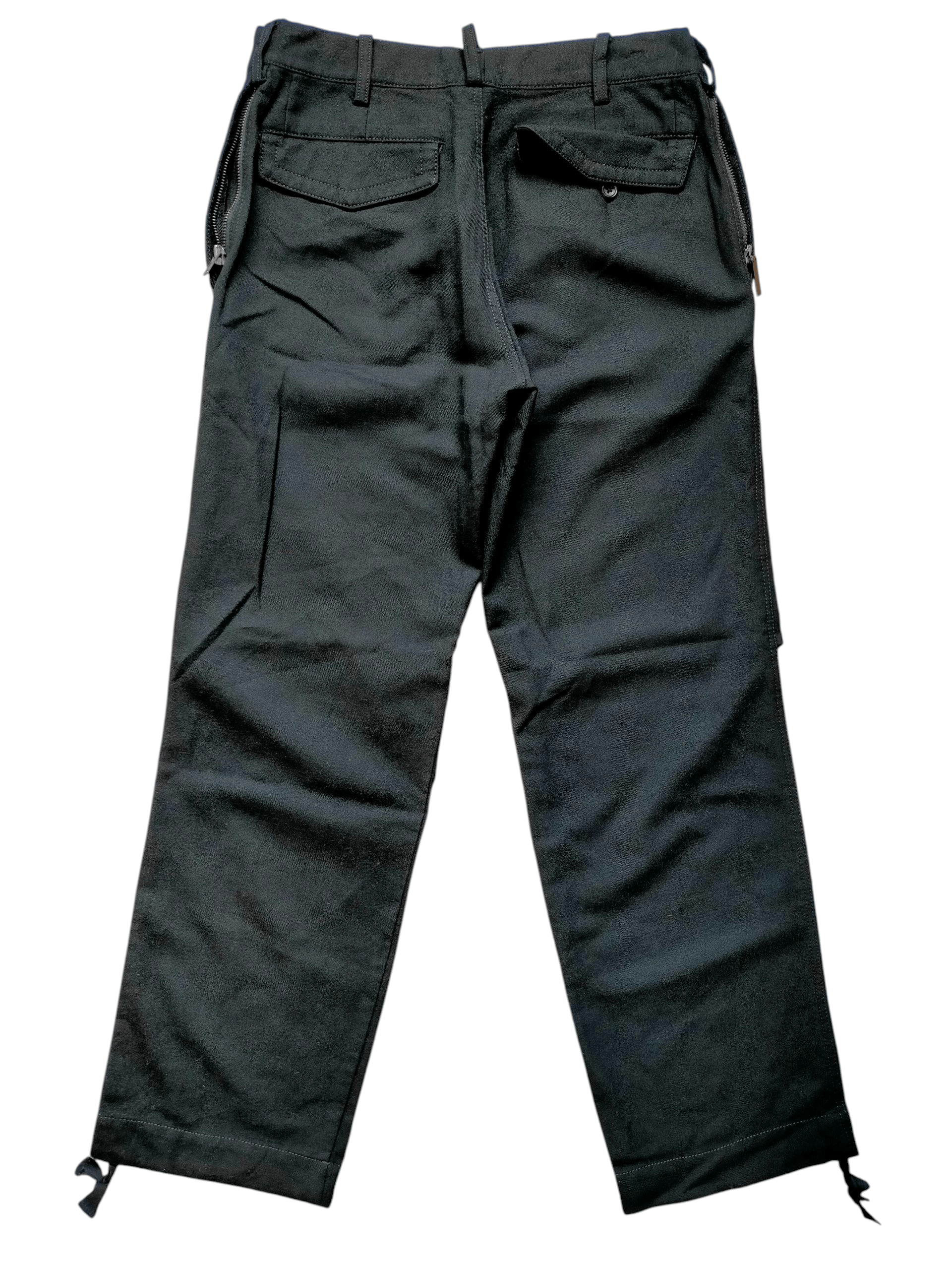 Yohji Yamamoto Y'S Yohji Yamamoto Rayon Wool Trouser Black Pants Size US 32 / EU 48 - 3 Thumbnail