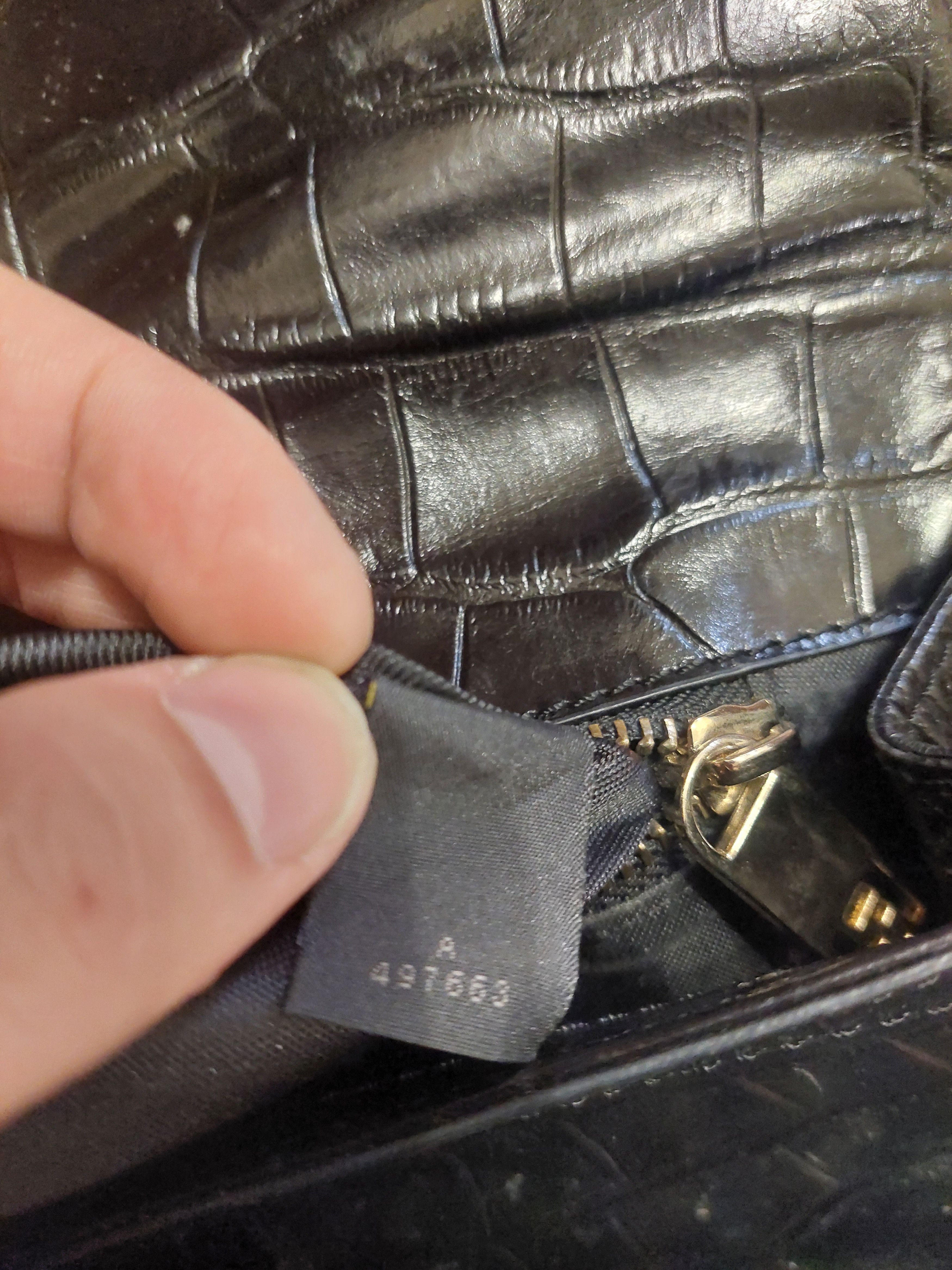Fendi Crocodile Embossed Leather Clutch Size ONE SIZE - 5 Thumbnail
