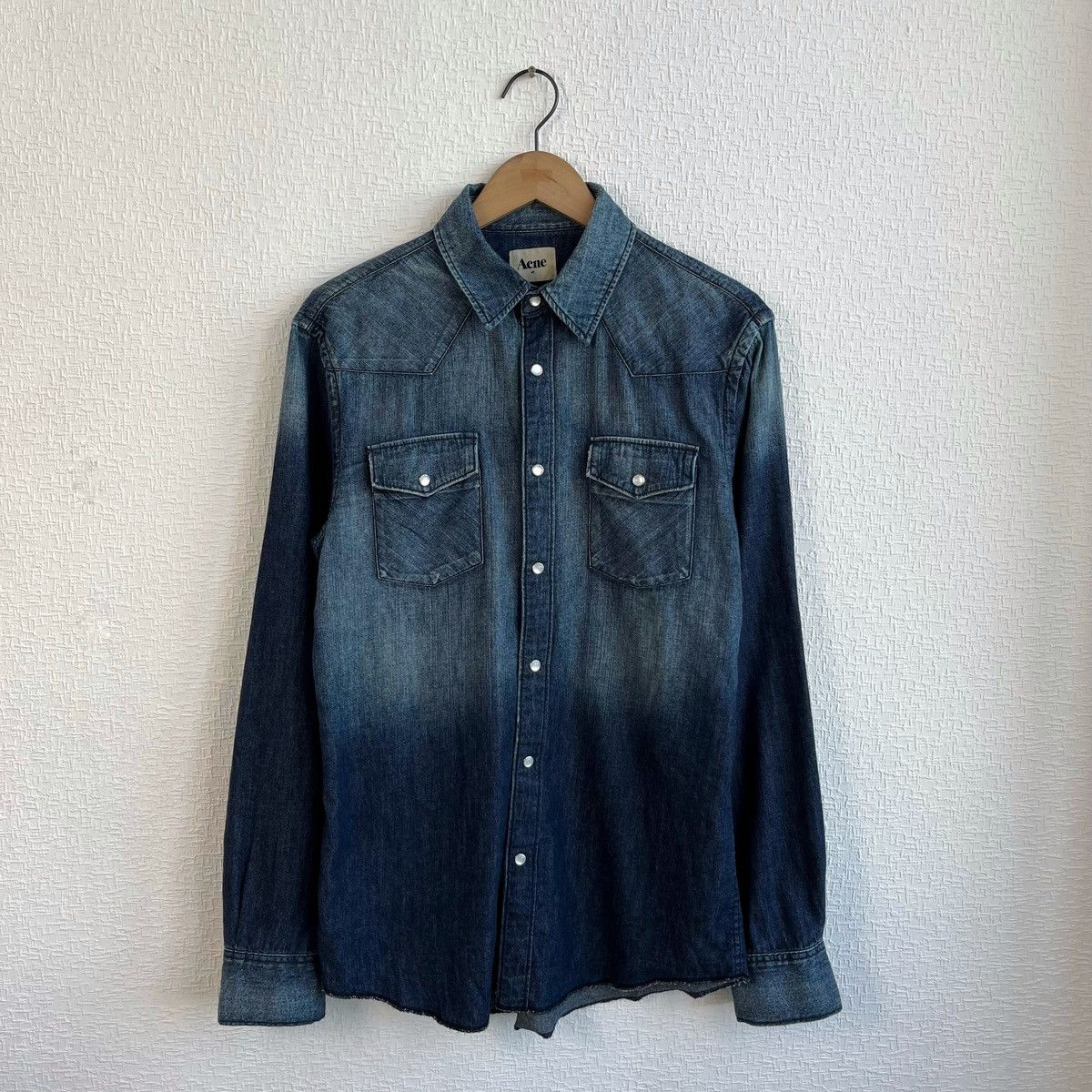 Acne Studios VINTAGE AW11 ACNE STUDIOS TEXAS DENIM BUTTON UP SHIRT Size US M / EU 48-50 / 2 - 1 Thumbnail
