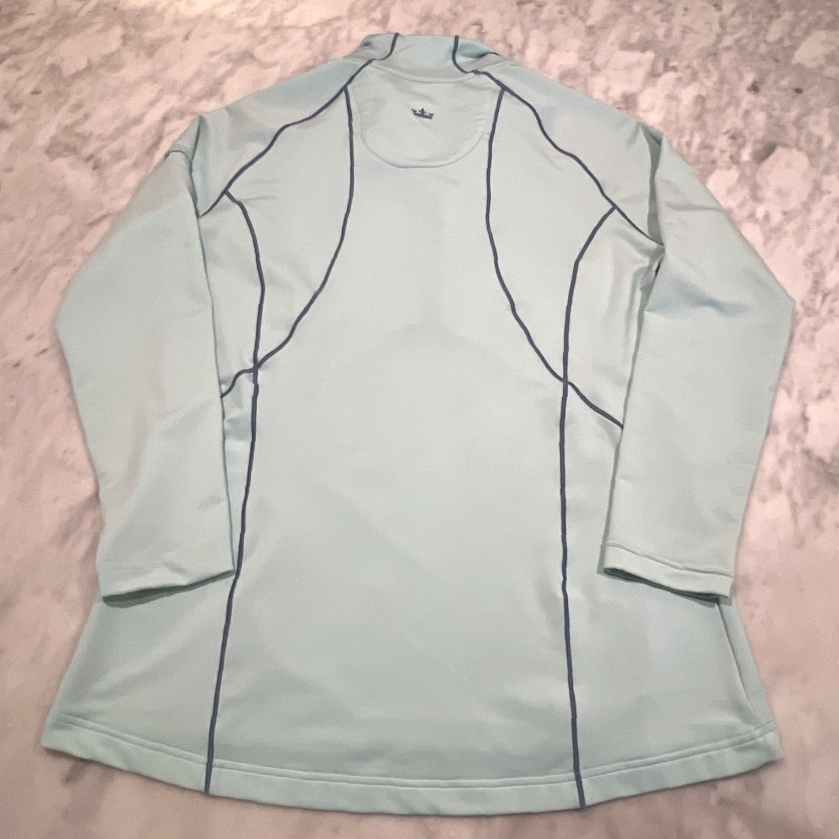 Peter Millar VINTAGE Peter Millar Quarter Zip Shirt Womens Large Light Blue Pockets 90s Event or Theme Mens? Size L / US 10 / IT 46 - 3 Thumbnail
