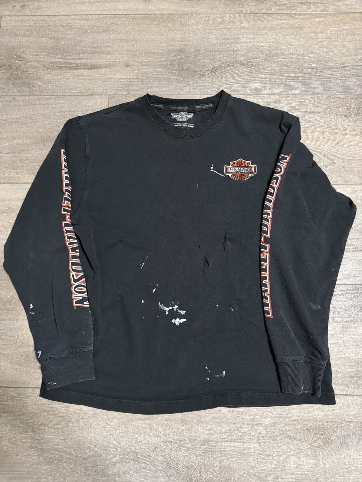 Harley Davidson Vintage Harley Davidson Long Sleeve Size US XL / EU 56 / 4 - 1 Thumbnail