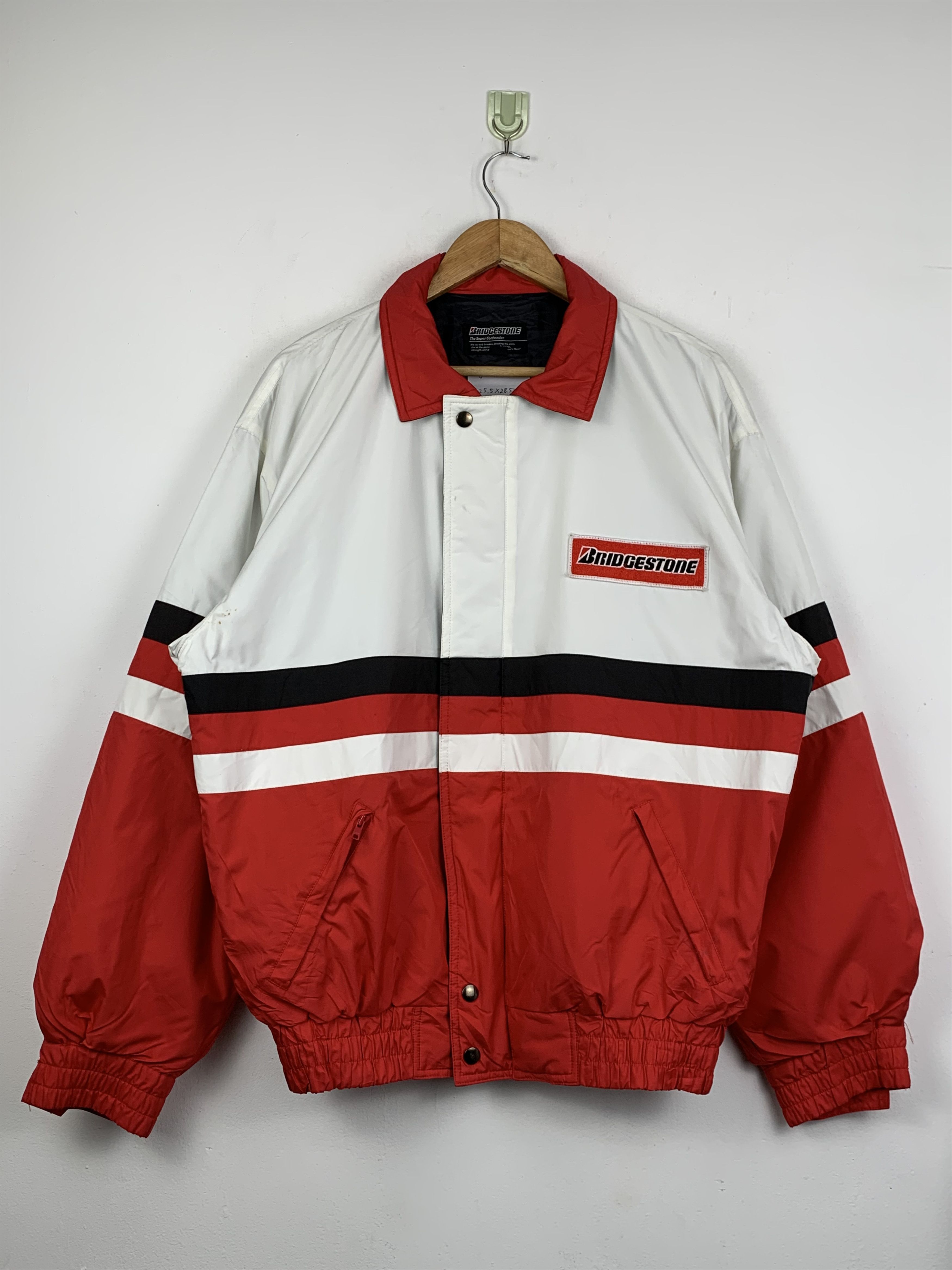 Vintage Vintage Bridgestone Racing Bomber Jacket J1419 Size US L / EU 52-54 / 3 - 1 Thumbnail