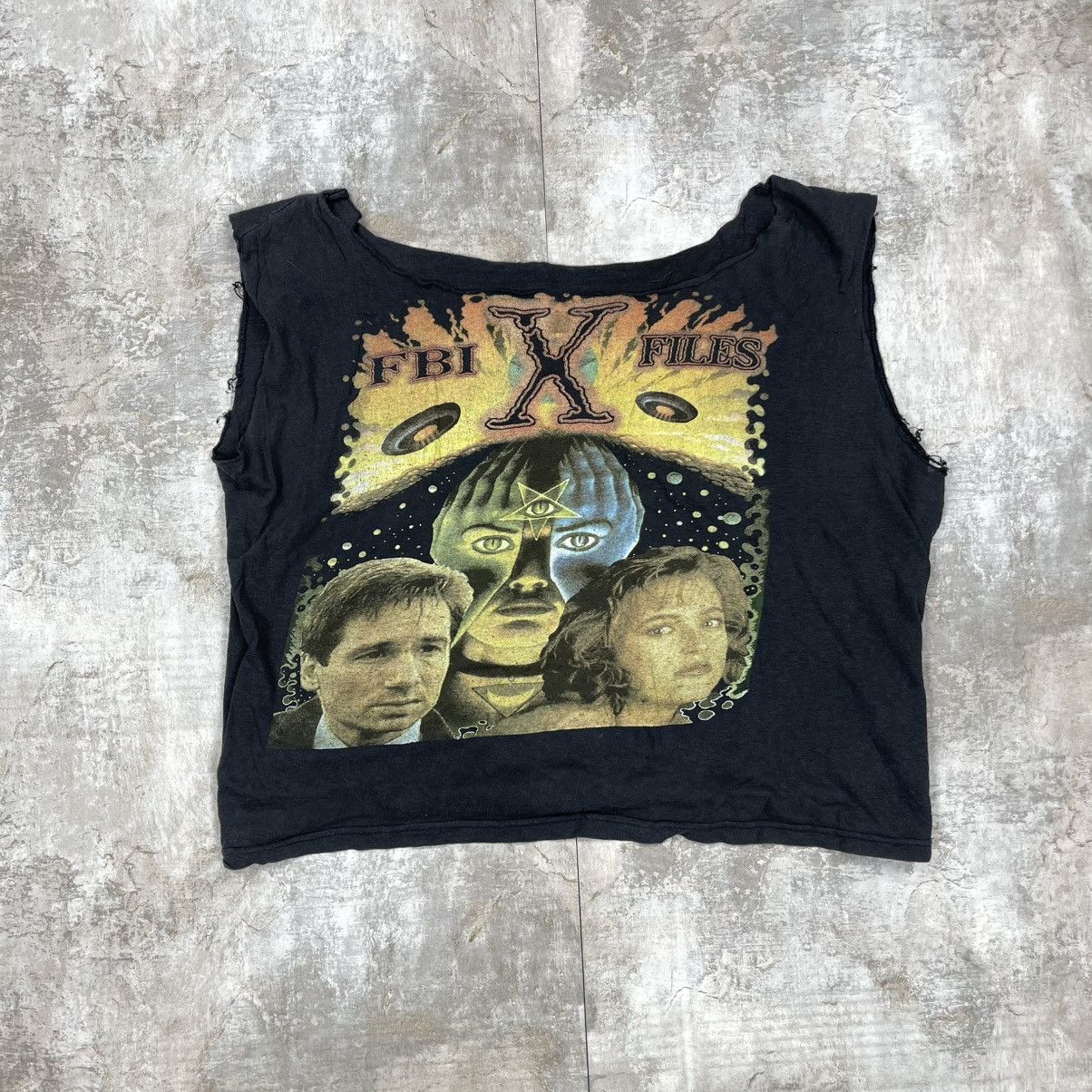 Vintage VINTAGE 90S 'THE X-FILES' MOVIE PROMO TEE SLEEVELESS TRASHED Size US S / EU 44-46 / 1 - 2 Thumbnail