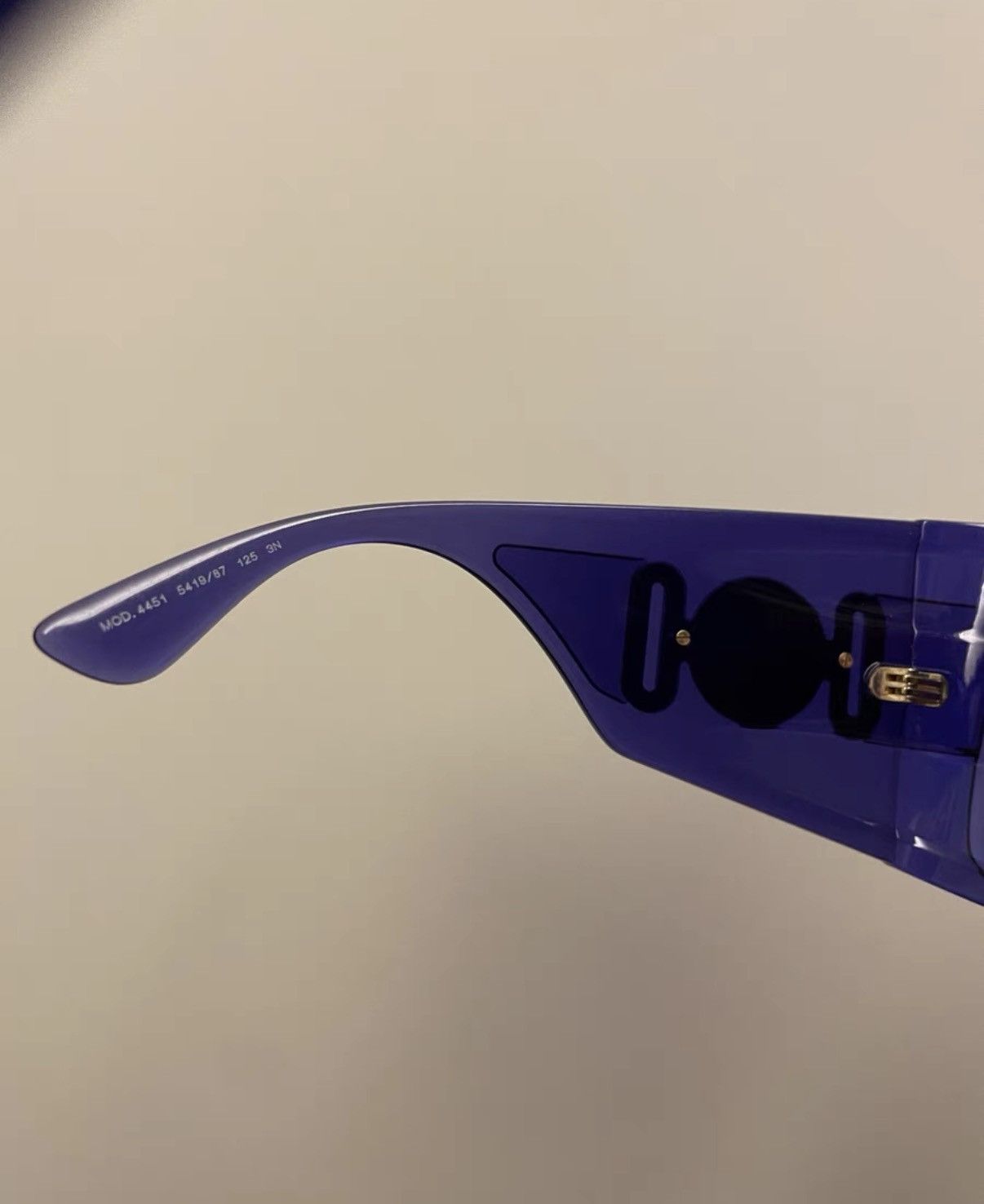 Versace Versace Shield Shape Frame Sunglasses Size ONE SIZE - 5 Thumbnail