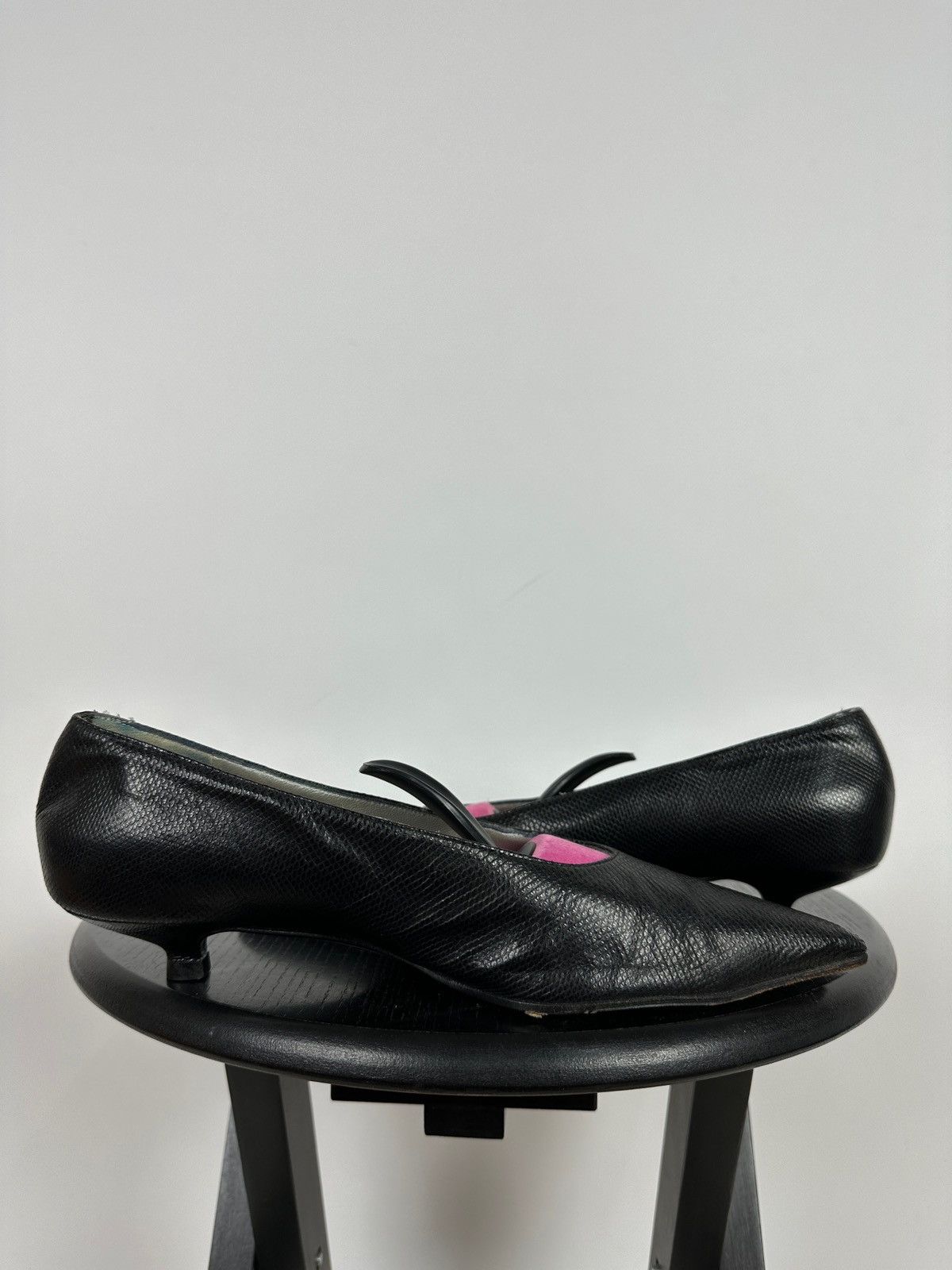 Gucci Vintage Gucci Tom Ford Black Leather Heels Size US 7.5 / IT 37.5 - 7 Thumbnail