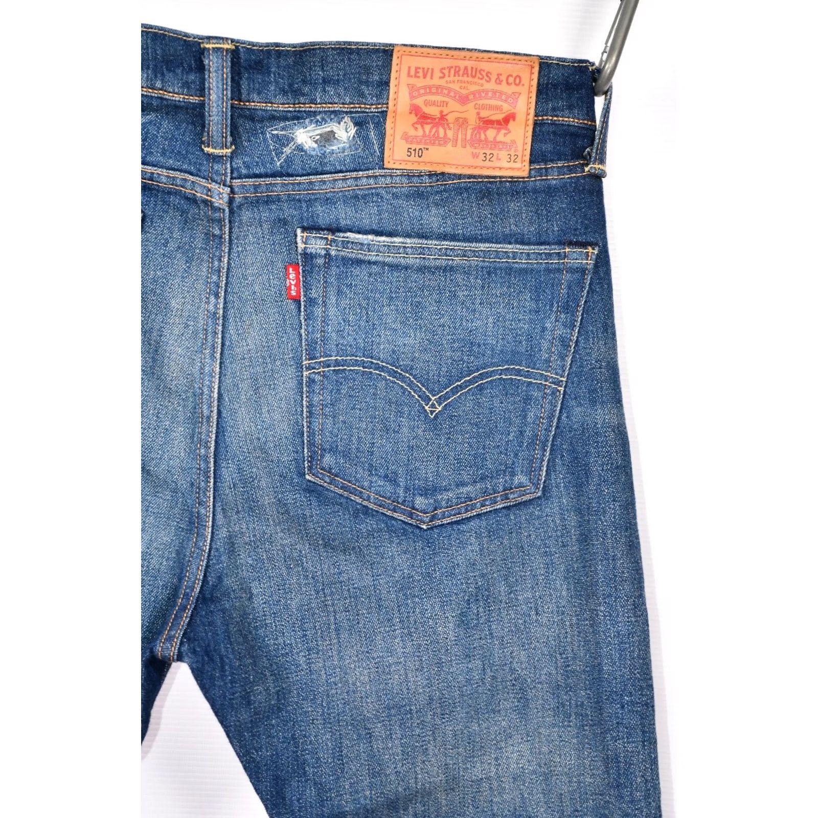 Levi's Levi's 510 White Oak Cone Denim Jeans Distressed Men's W32 L32 Blue Size US 32 / EU 48 - 6 Thumbnail