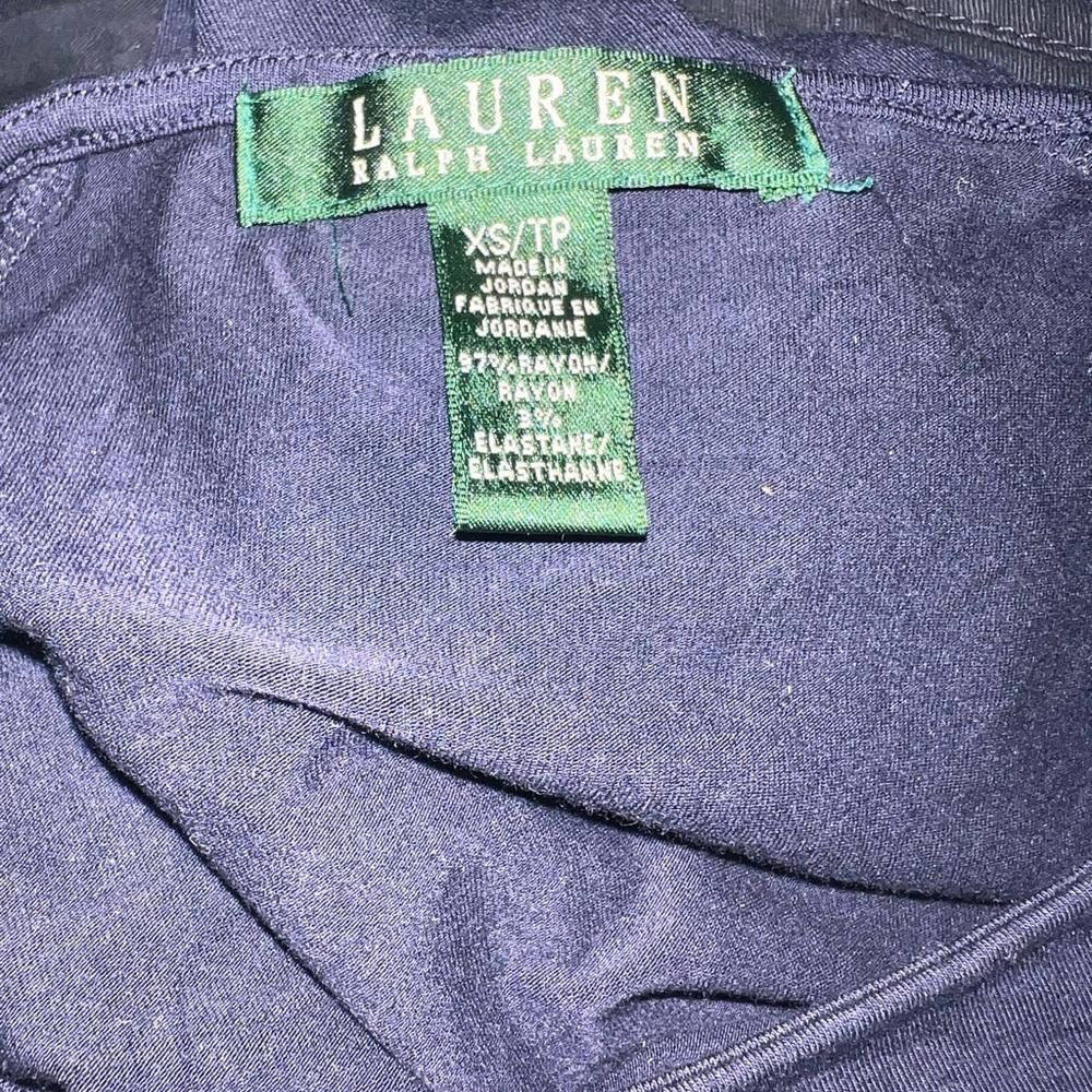 Lauren Ralph Lauren LAUREN by RALPH LAUREN XS BLUE SHORT SLEEVE SHIRT Size XS / US 0-2 / IT 36-38 - 3 Thumbnail