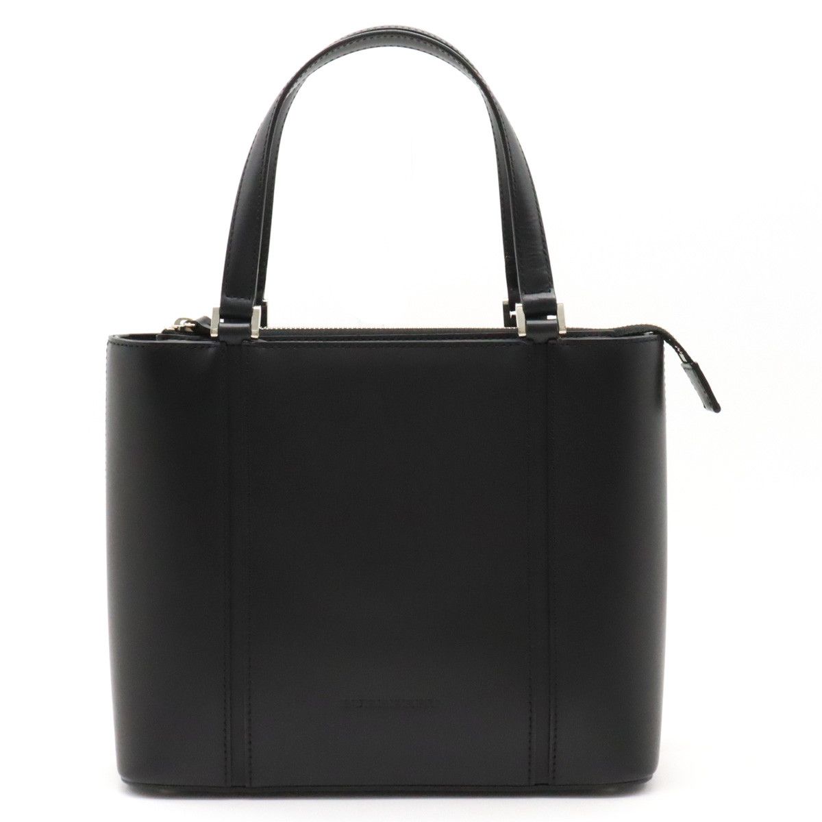 Burberry Burberry Burberry Leather Tote Bag Black Leather Tote Bag in Very Good Condition Size ONE SIZE - 1 Thumbnail