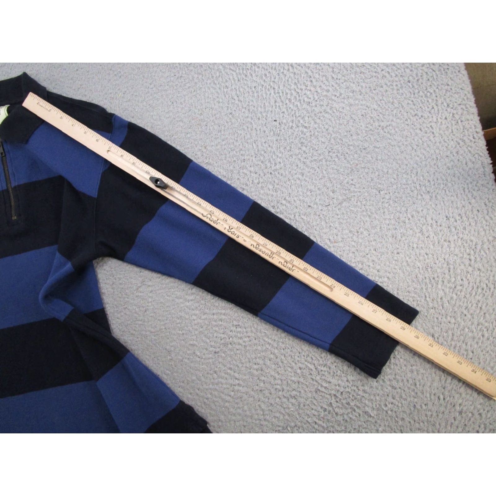 Eddie Bauer VINTAGE Eddie Bauer Polo Shirt Mens S Blue 1/4 Zip Pullover Long Sleeve Striped Polo Shirt Mens S Blue 1/4 Zip Pullover Long Sleeve Striped Size US S / EU 44-46 / 1 - 6 Thumbnail