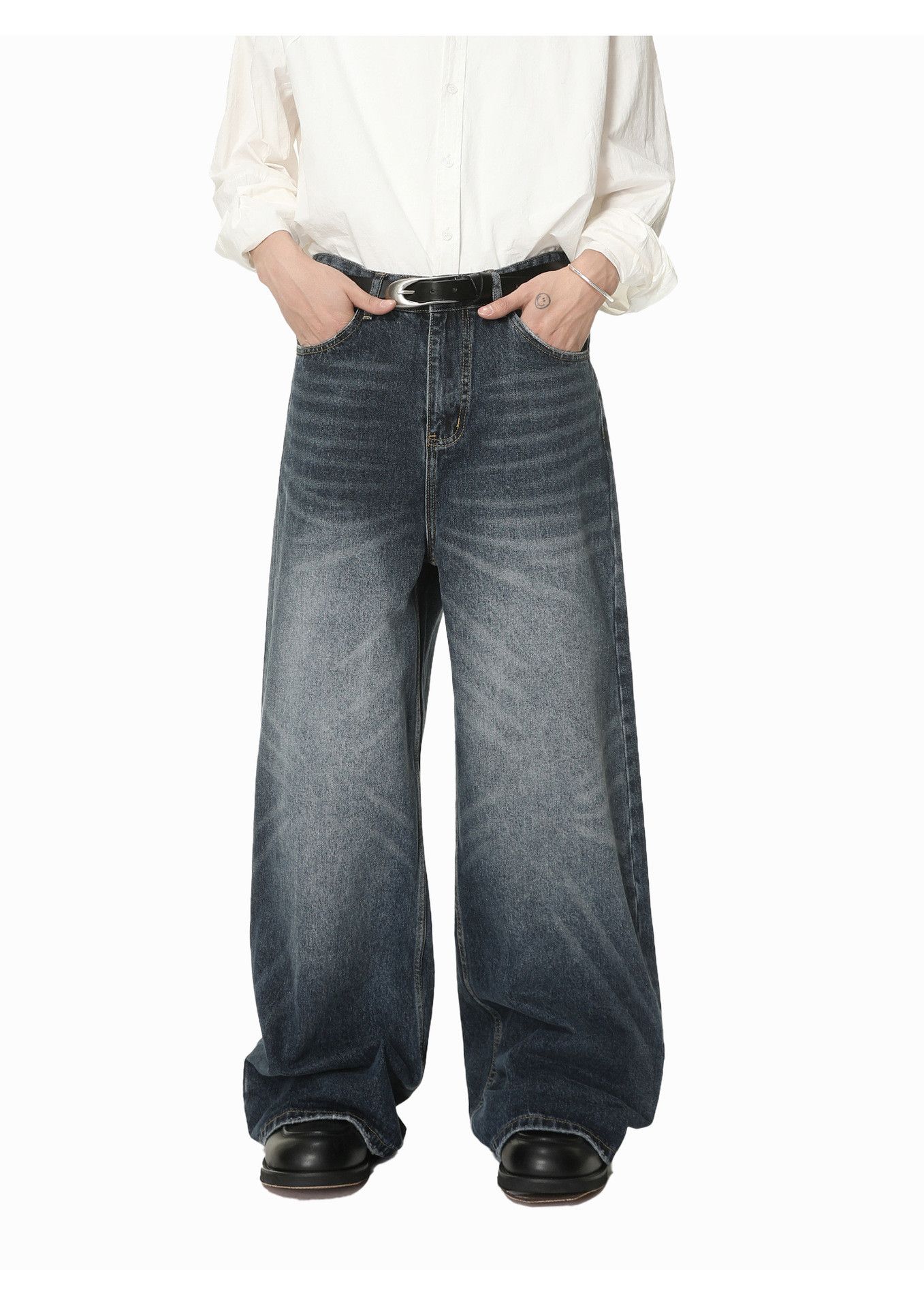 Japanese Brand Men's whiskered washed vintage Vibe jeans Size US 32 / EU 48 - 1 Thumbnail