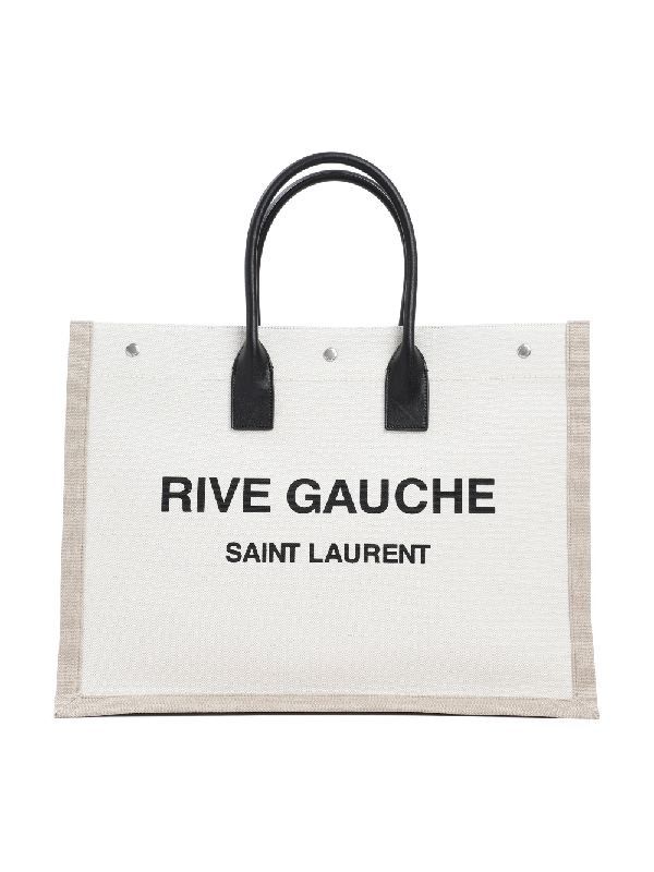 Saint Laurent Paris oc11z0226 499290 Size: OS / Rive Gauche Tote in Canvas Size ONE SIZE - 1 Thumbnail
