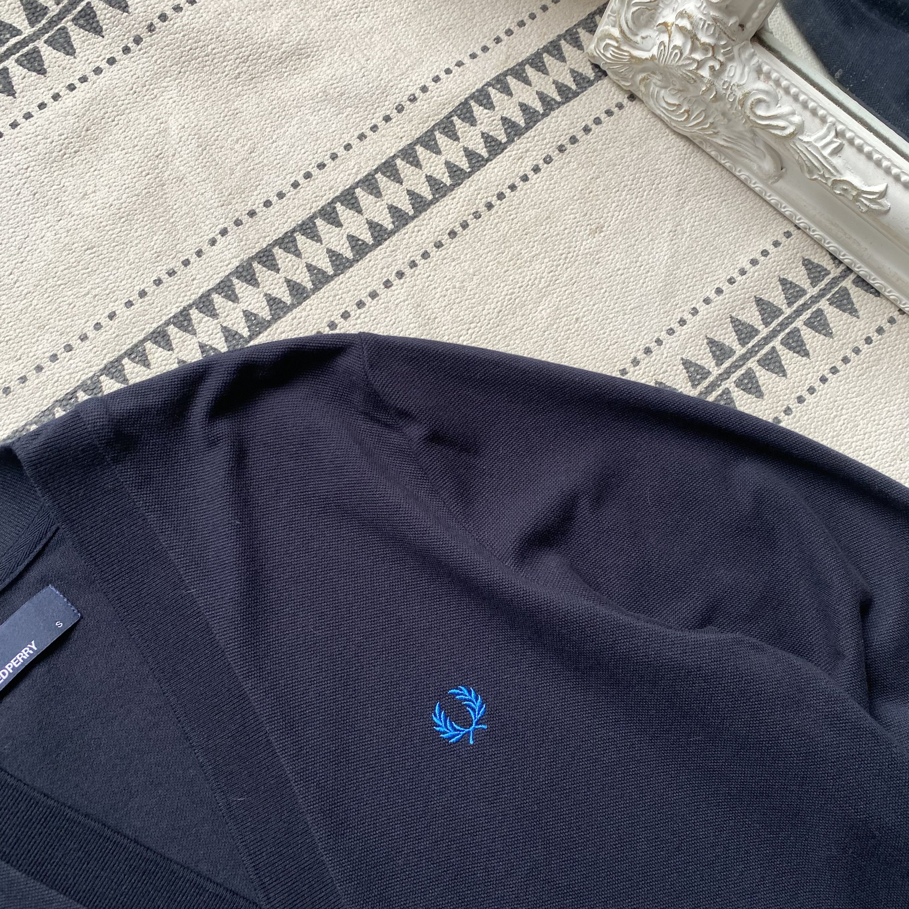 Fred Perry 🔥 Fred Perry luxury Classic Cardigan Nawy Sweater Oldmoney Size US S / EU 44-46 / 1 - 4 Thumbnail
