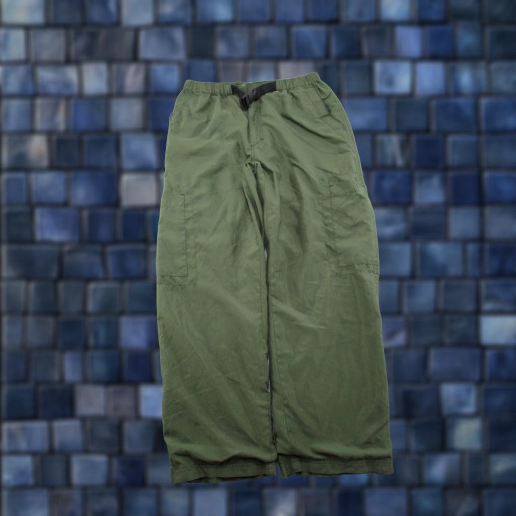 Old Navy VTG Old Navy Elastic Waist Belted Green Baggy Straight Leg Pants SZ M Loose Size US 31 - 1 Thumbnail