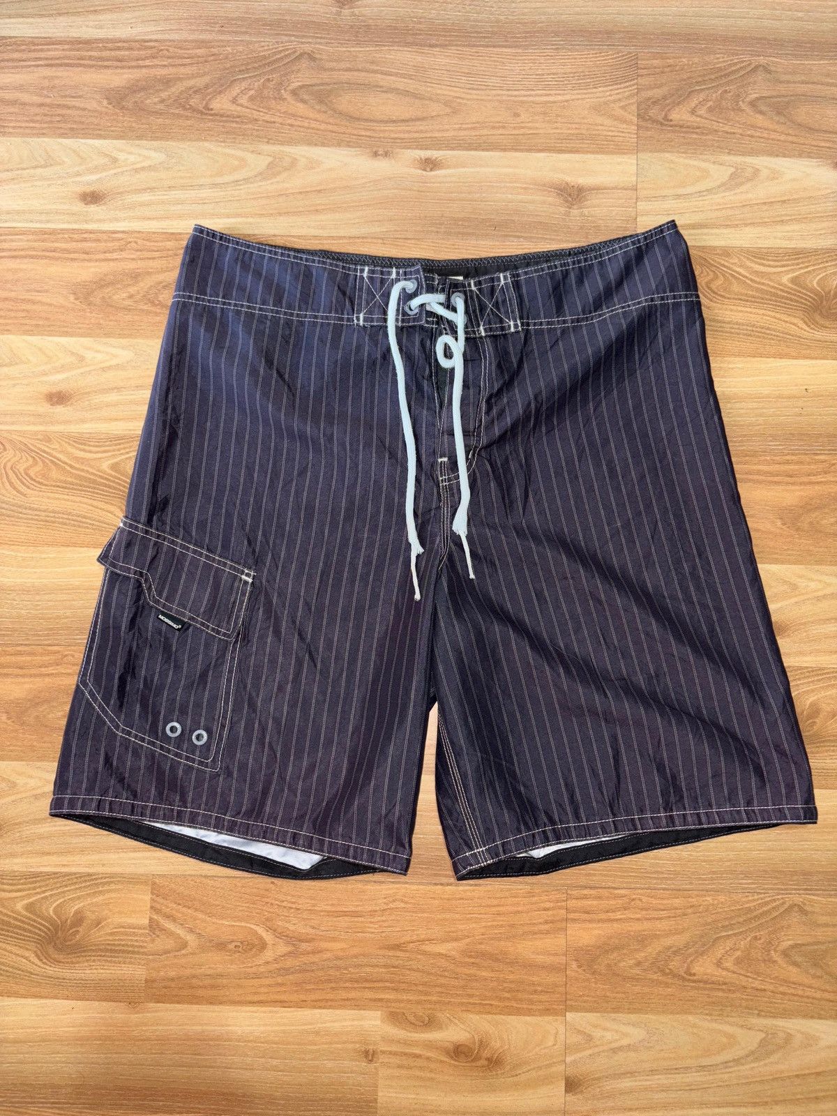 Other VTG Mossimo Pinstripe Board Shorts Size 36 | 18" Flat Waist Size US 36 / EU 52 - 1 Thumbnail