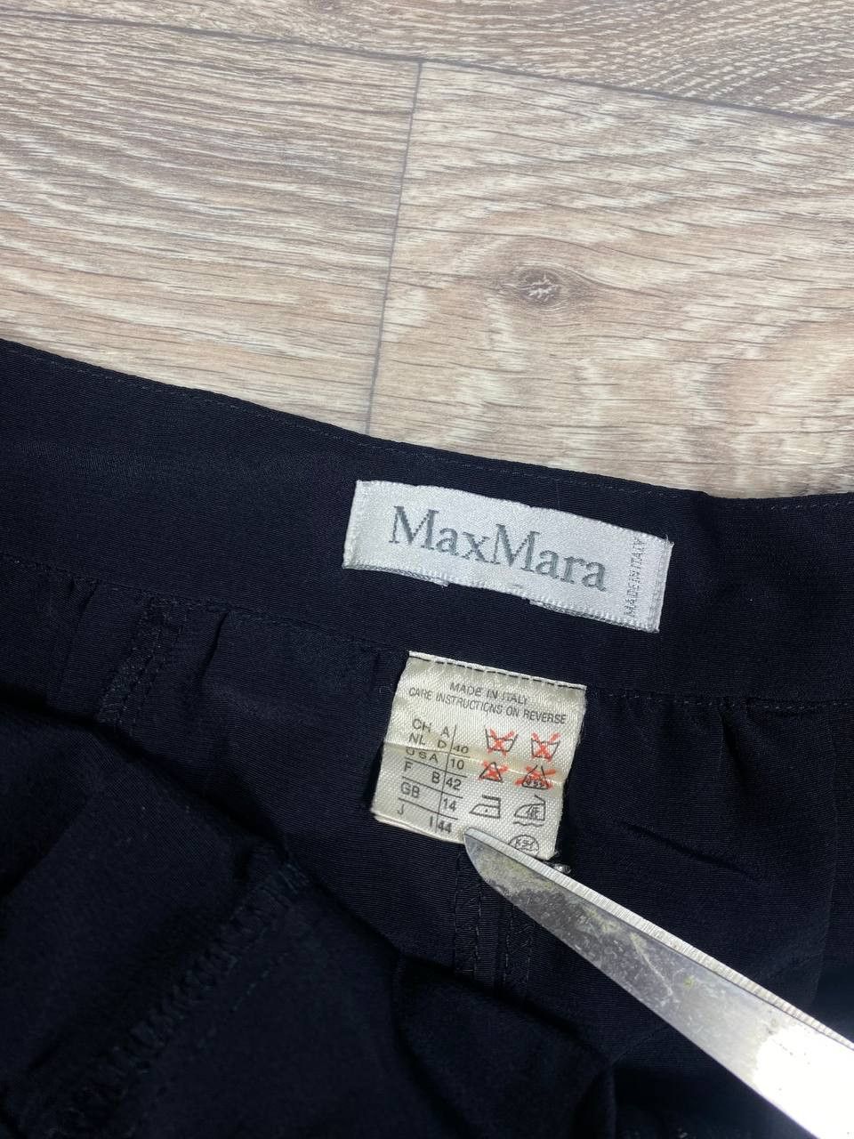 Max Mara Vintage MaxMara black pants pleated cullotes skirt Size 32" / US 10 / IT 46 - 9 Thumbnail
