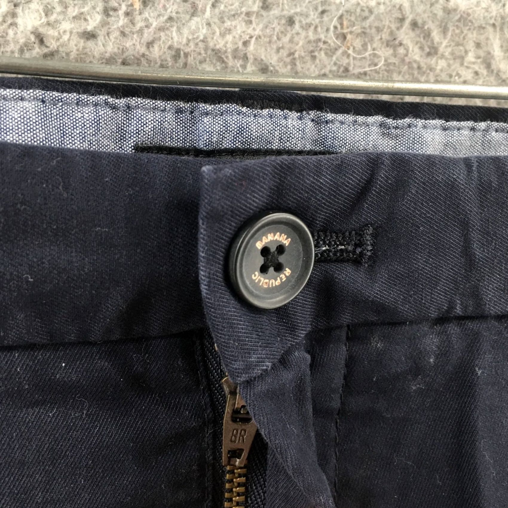 Banana Republic Banana Republic Chino Pants Mens 34 Blue Mid Rise Skinny Zip Pants Mens XS? No Size US 34 / EU 50 - 4 Thumbnail