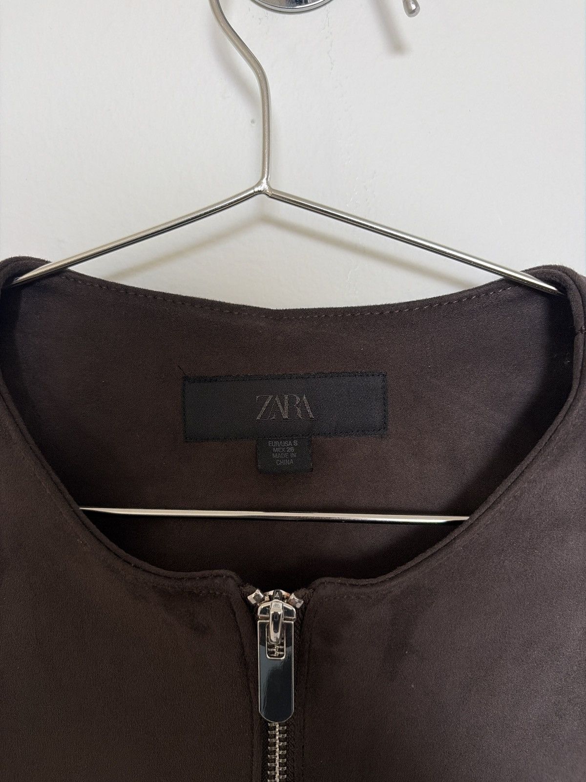 Zara Zara Faux Suede Jacket Size S / US 4 / IT 40 - 2 Thumbnail