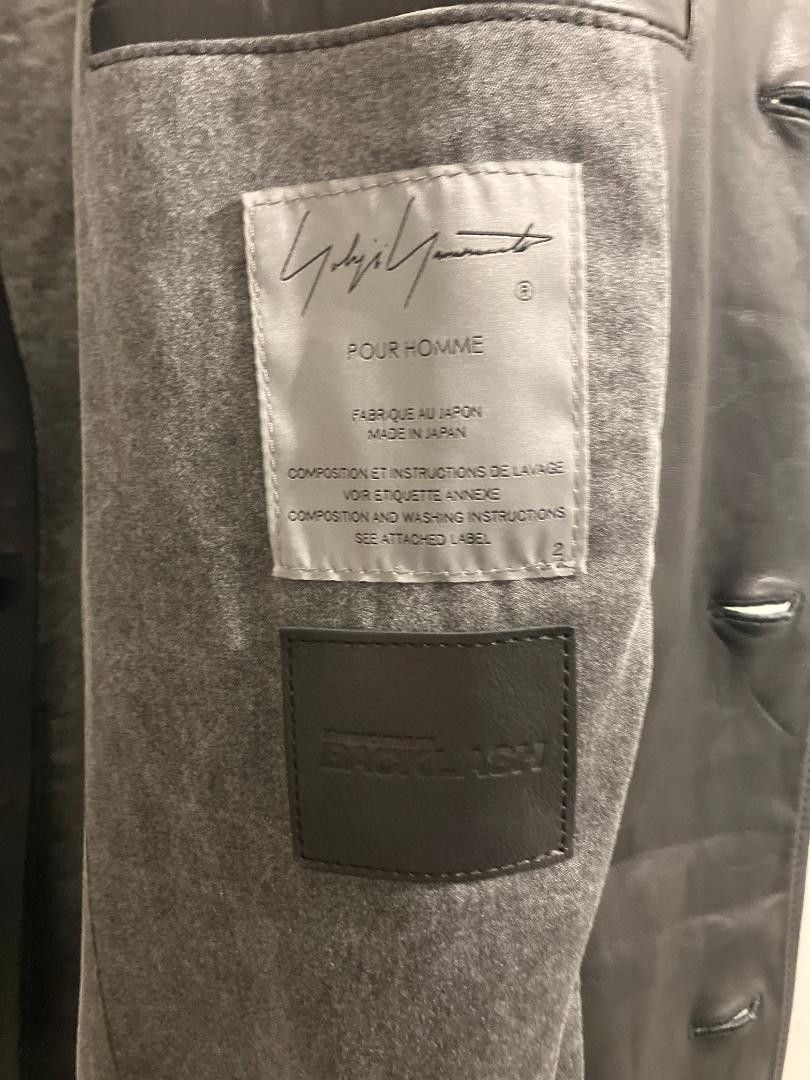 Yohji Yamamoto Yohji Yamamoto POUR HOMME 2023AW Leather Coat Size US M / EU 48-50 / 2 - 7 Thumbnail