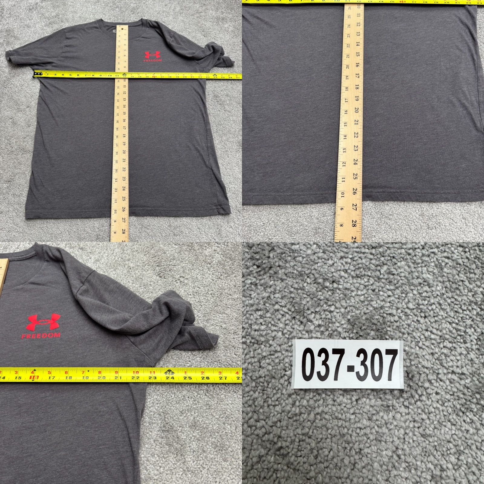 Under Armour Under Armour T-Shirt Mens Large Gray Crew Neck Short Sleeve Relaxed Fit Activewear Tee Size US L / EU 52-54 / 3 - 8 Thumbnail