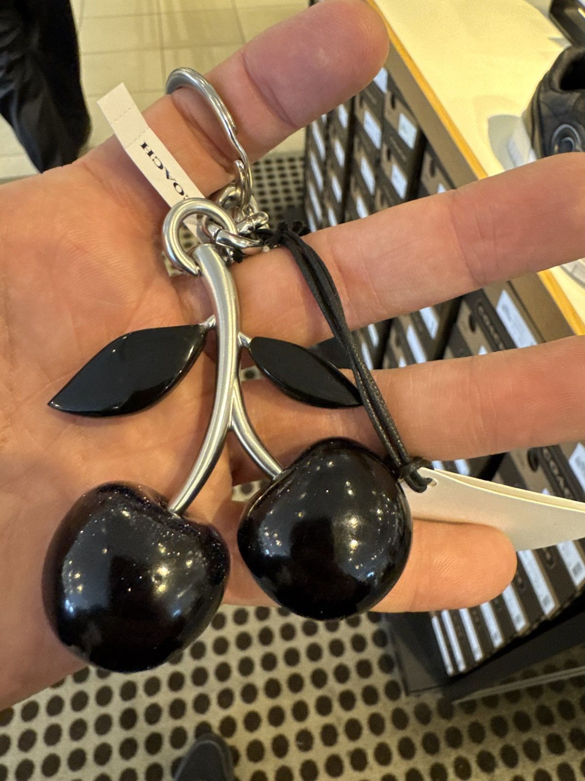 Coach Coach BLACK CHERRY Bag Charm Key Fob - NEW WITH DUST BAG Size ONE SIZE - 4 Thumbnail