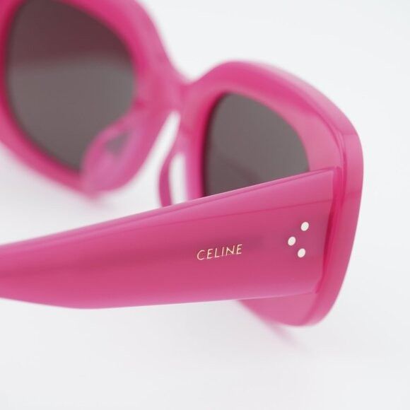 Celine Celine CL40287U 72E Sunglasses Pink Rectangle Frame Size ONE SIZE - 10 Thumbnail