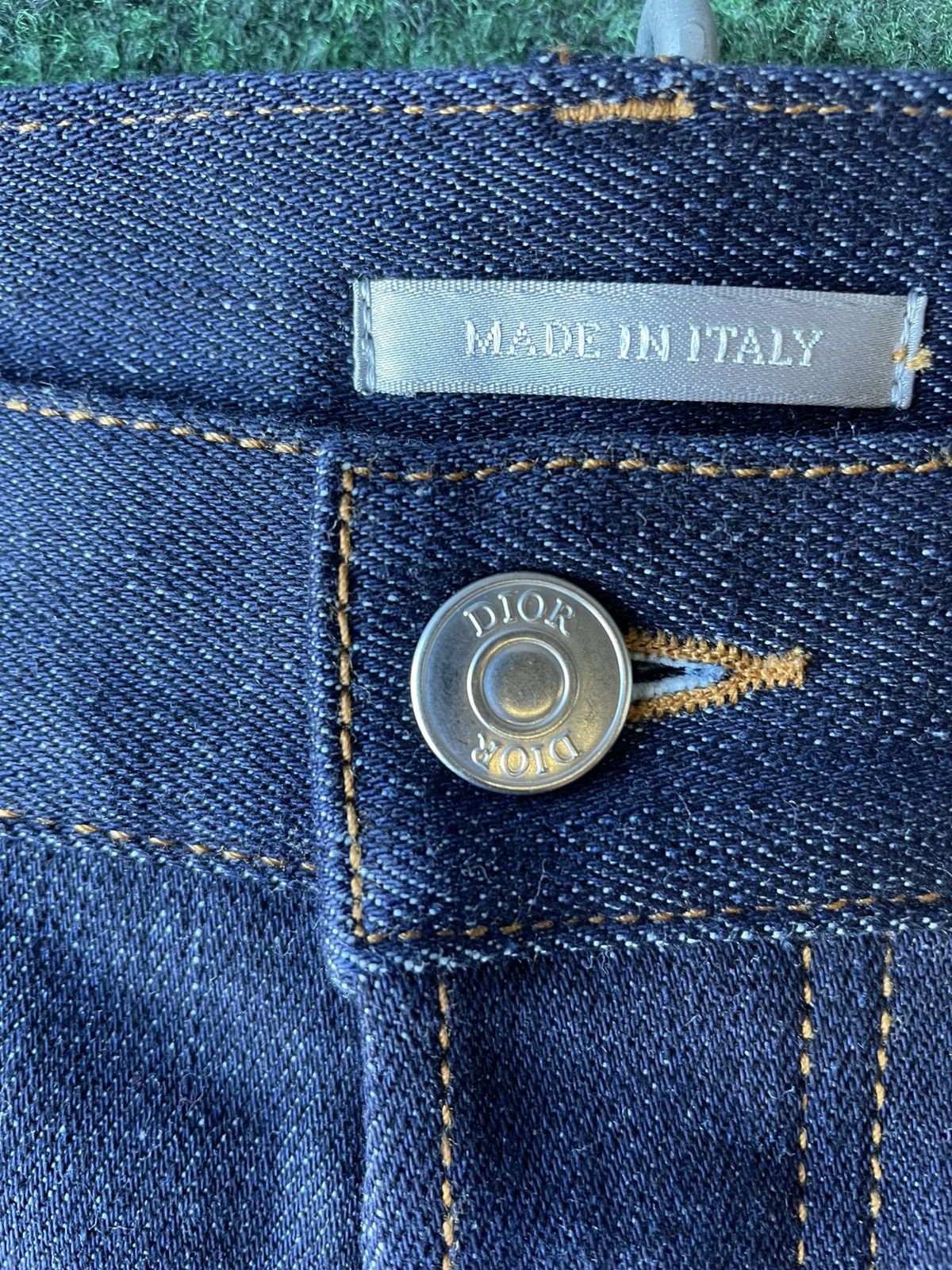 Dior USED CHRISTIAN DIOR CUFF DENIM JEANS SLIM 17.5 SIZE 34 Size US 34 / EU 50 - 5 Thumbnail