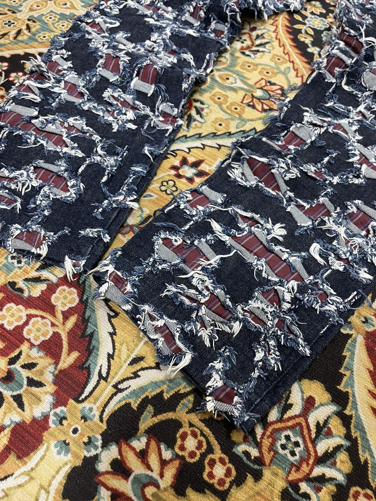 Japanese Brand Vintage Altch Destroyed Rips And Patchess Distressed Jeans Size US 29 - 7 Thumbnail