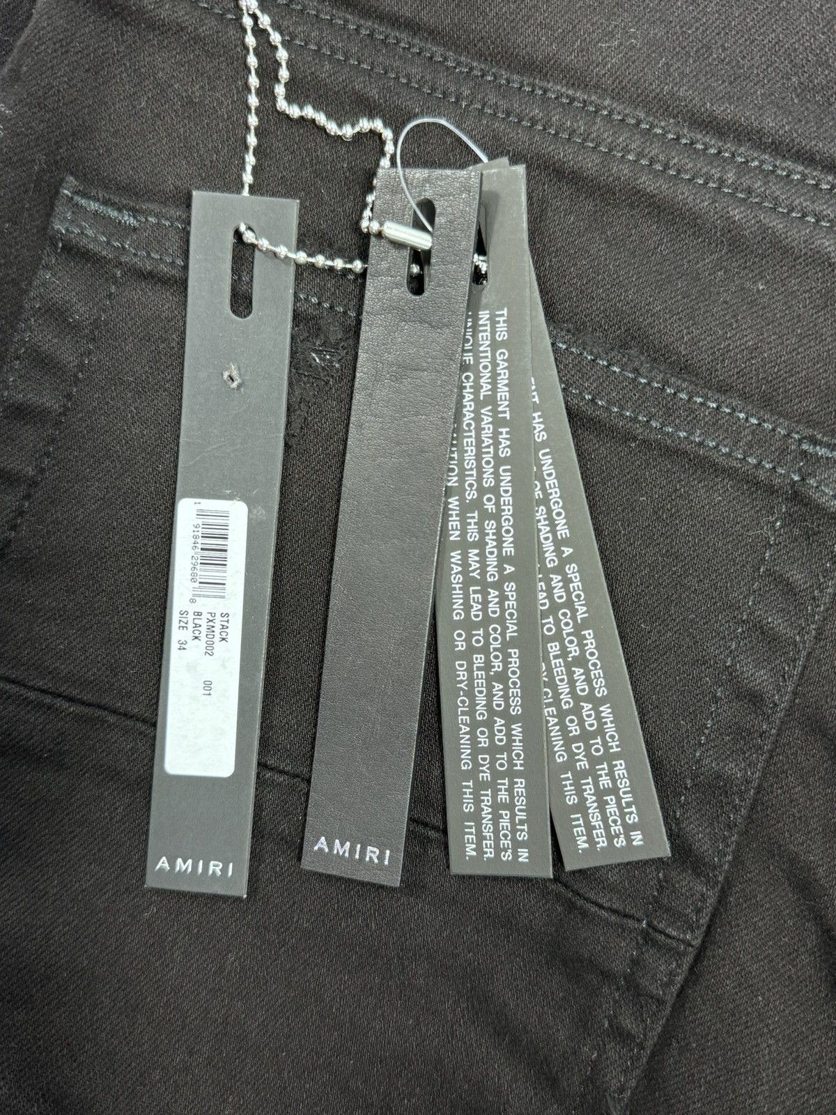 Amiri BLACK DENIM JEANS Size US 34 / EU 50 - 5 Thumbnail