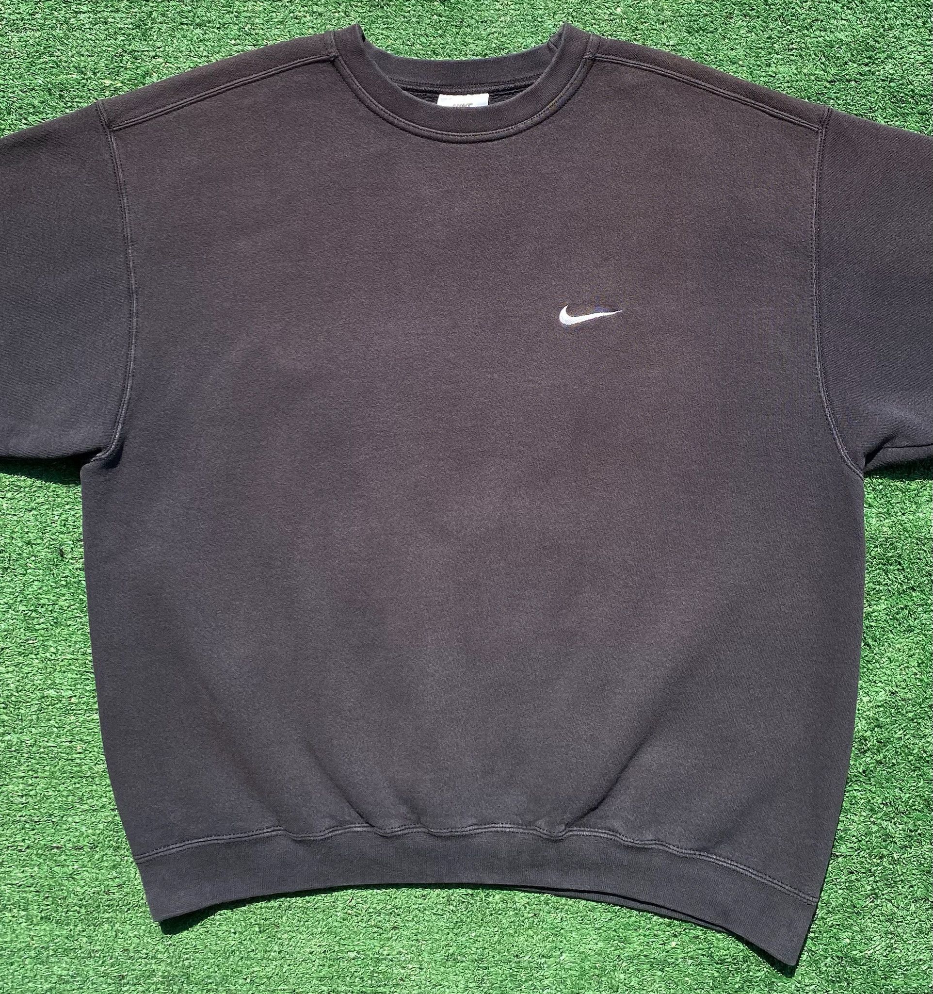 Nike 90’s Nike Swoosh White Tag Black Sweatshirt XL USA Made Size US XL / EU 56 / 4 - 3 Thumbnail