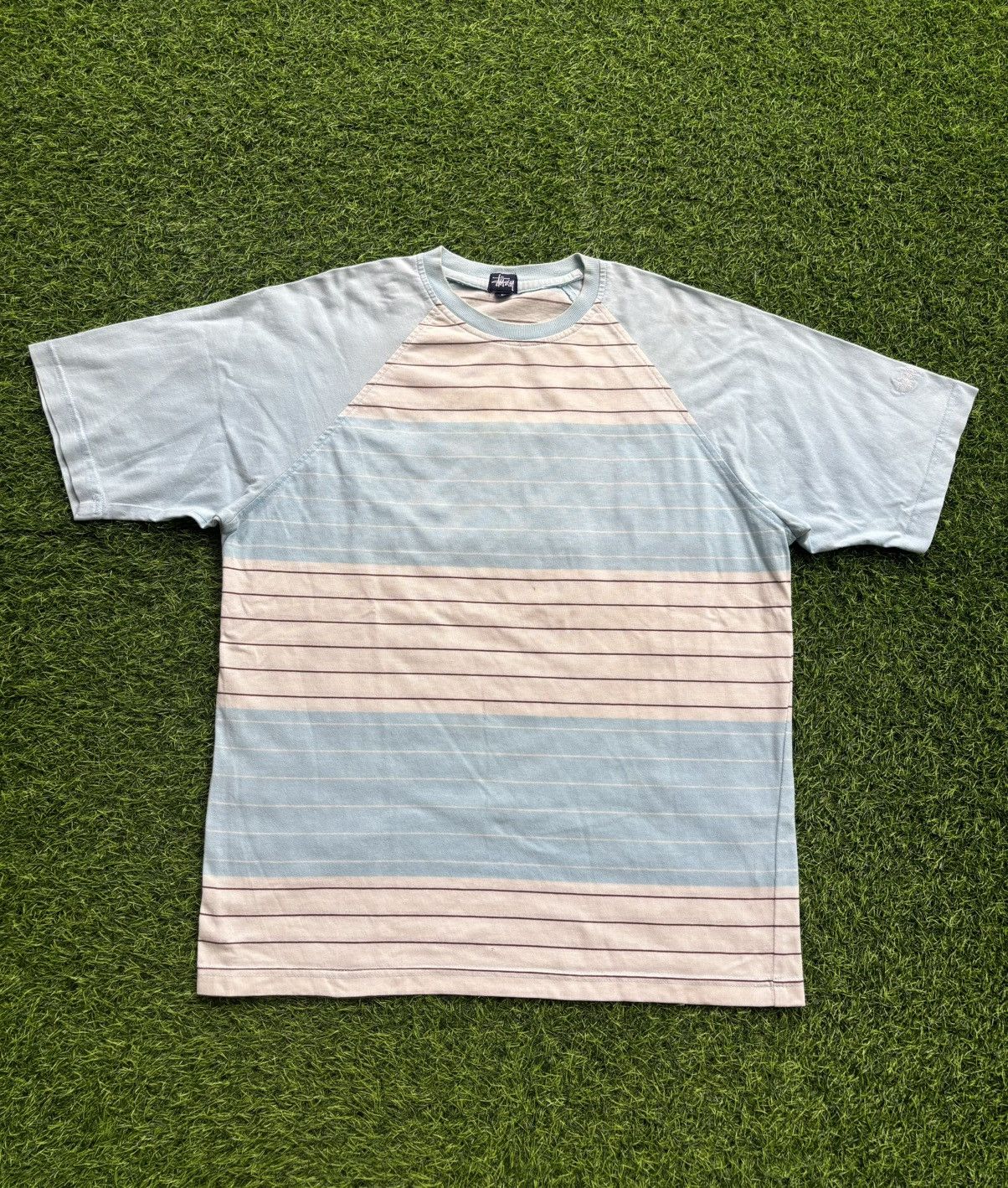 Stussy Vintage Stussy Tom tom Stripe Pocket Tshirt Size US L / EU 52-54 / 3 - 1 Thumbnail