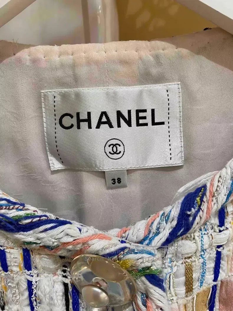 Chanel Chanel 18p waterfall mosaic tweed acrylic buckle jacket Size XS / US 0-2 / IT 36-38 - 6 Thumbnail