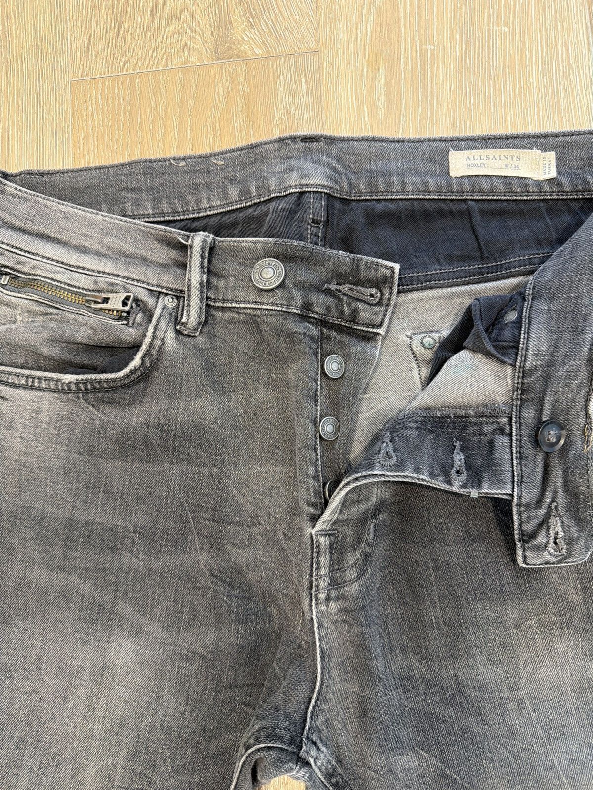 Allsaints AllSaints Biker jeans Size US 34 / EU 50 - 3 Thumbnail