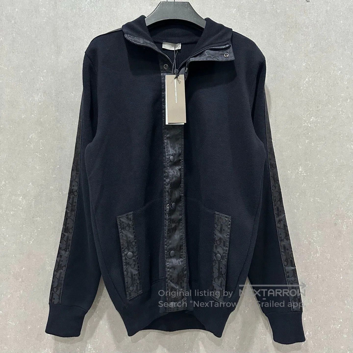 Dior Dior navy blue logo patchwork wool zip coat. Size US S / EU 44-46 / 1 - 3 Thumbnail