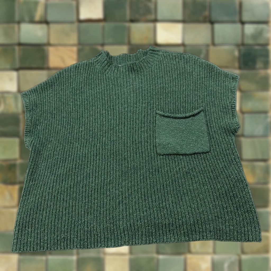 Free People Free People FP Beach Pullover Sweater Mock Neck Green MINT Small Lagenlook Knit Womens XS? No; Original size S. Size S / US 4 / IT 40 - 1 Thumbnail