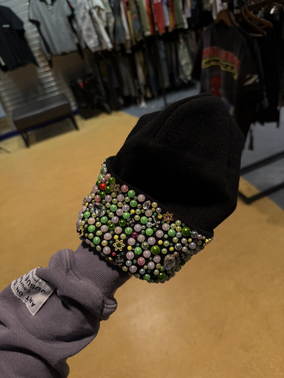 Other PAPE Stone Beanie Crystal Brand New Size ONE SIZE - 4 Thumbnail