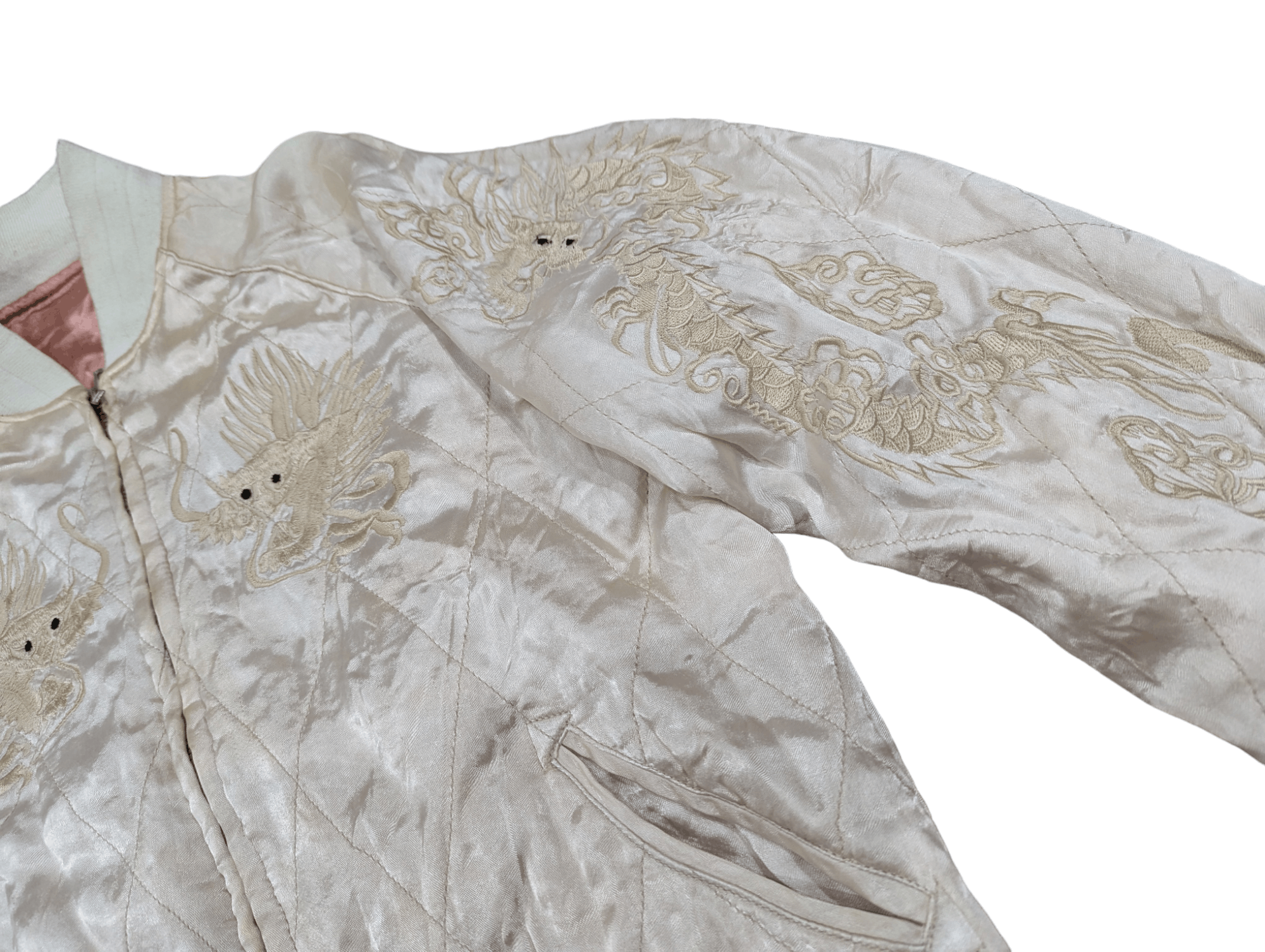 Japanese Brand SUKAJAN JACKET EMBROIDERY DRAGON TIGER REVERSIBLE Size US S / EU 44-46 / 1 - 6 Thumbnail