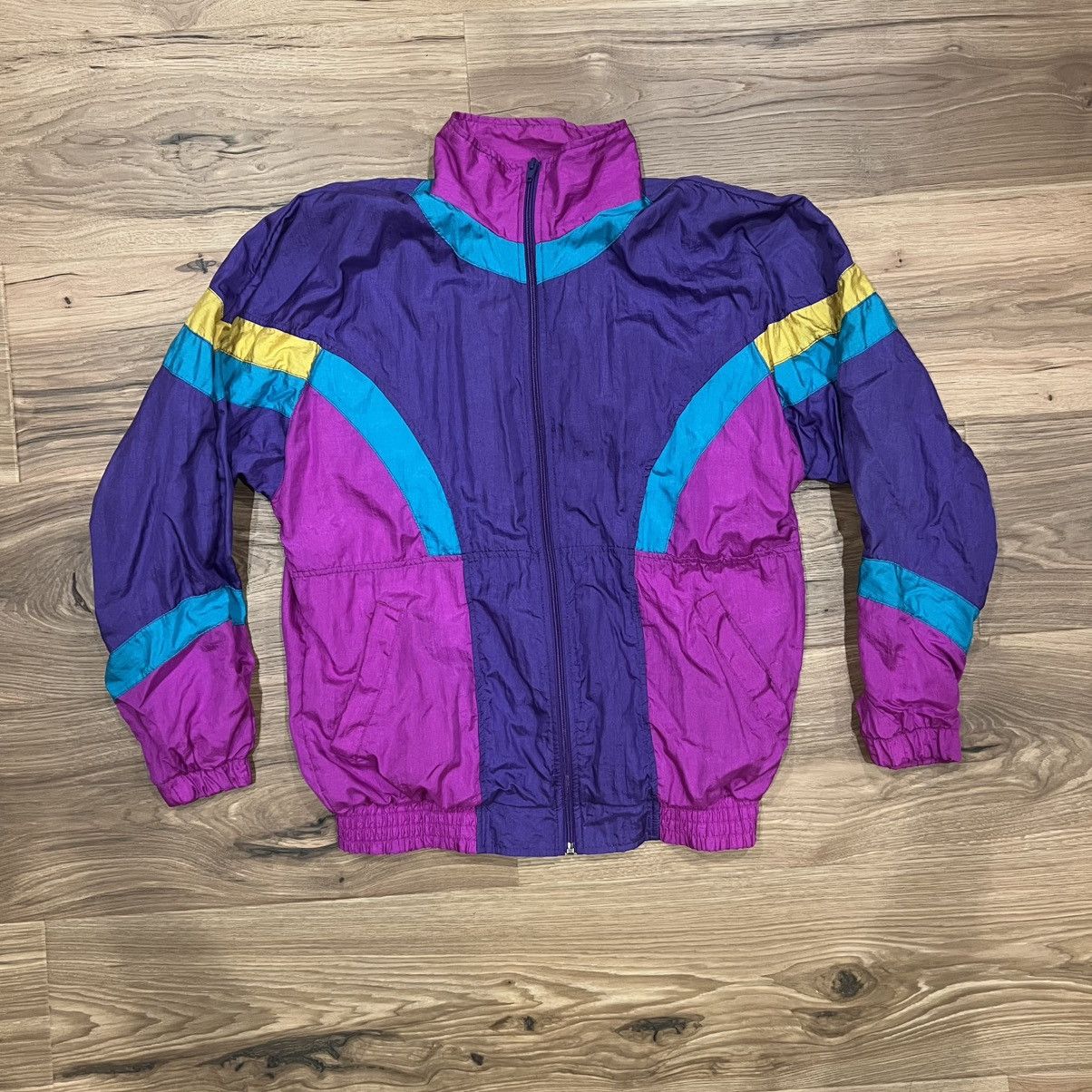 Other Vintage Santolina Bay Nylon Windbreaker Jacket Women Medium Size M / US 6-8 / IT 42-44 - 1 Thumbnail
