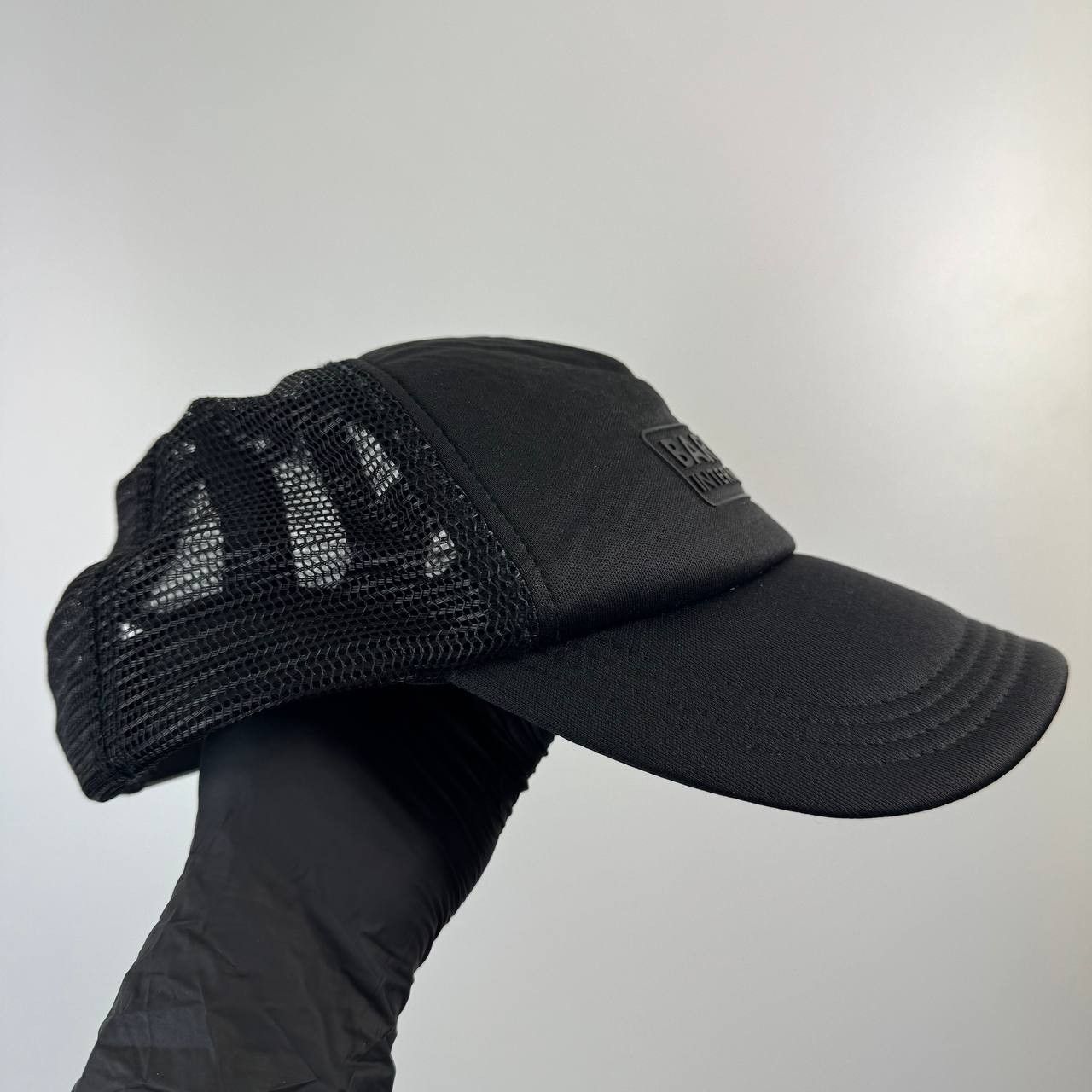 Barbour Barbour International Trucker Cap Black Mesh Hat Adjustable Size ONE SIZE - 2 Thumbnail