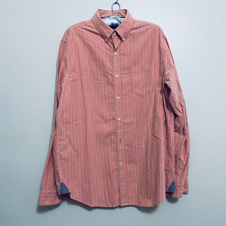 Black Brown 1826 Black & Brown muted red button down Size US L / EU 52-54 / 3 - 2 Thumbnail
