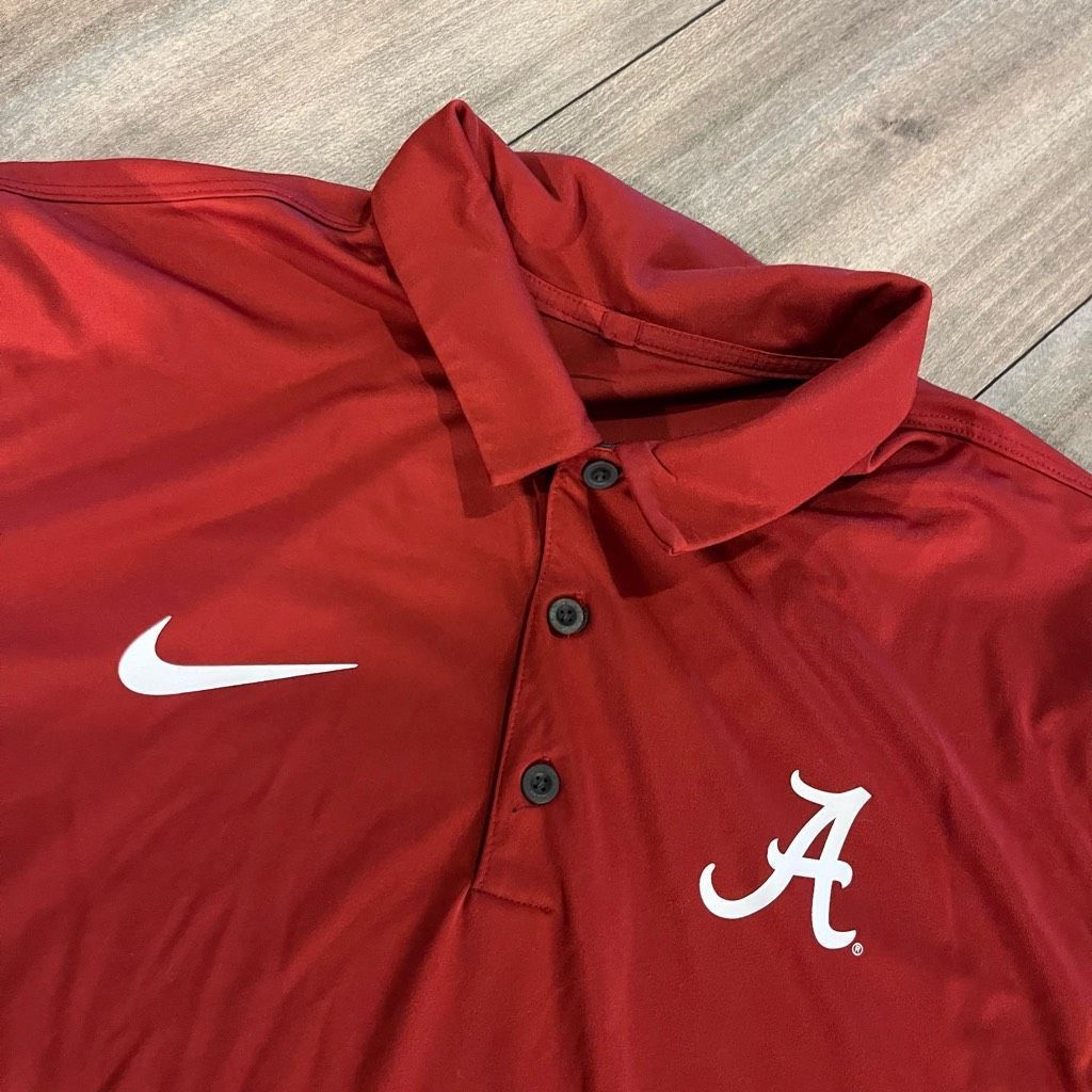 Nike Nike Alabama Red Athletic Casual Polo Men XL Size US XL / EU 56 / 4 - 2 Thumbnail