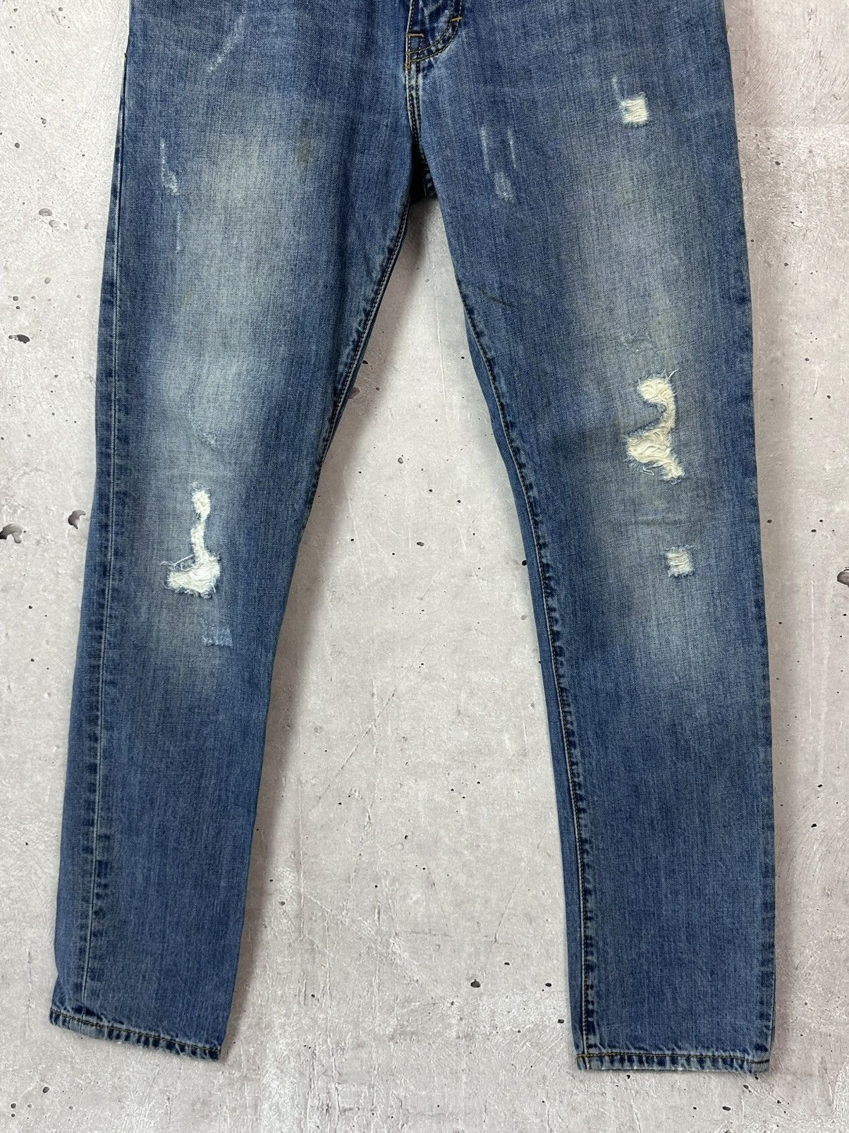 Dsquared2 D2 Dsquared2 Vintage Distressed Made in Italy Blue Jeans Size US 31 - 3 Thumbnail