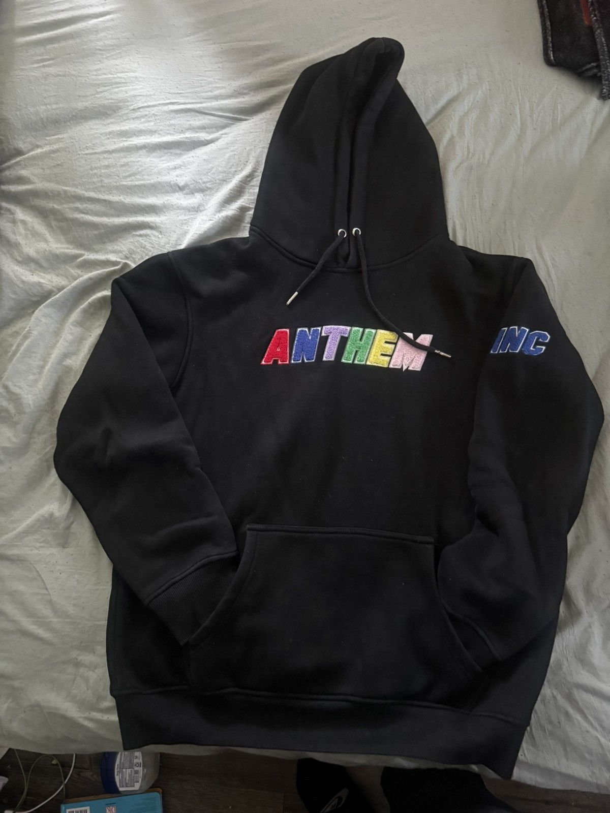 Vintage Anthem black hoodie Size US L / EU 52-54 / 3 - 1 Thumbnail