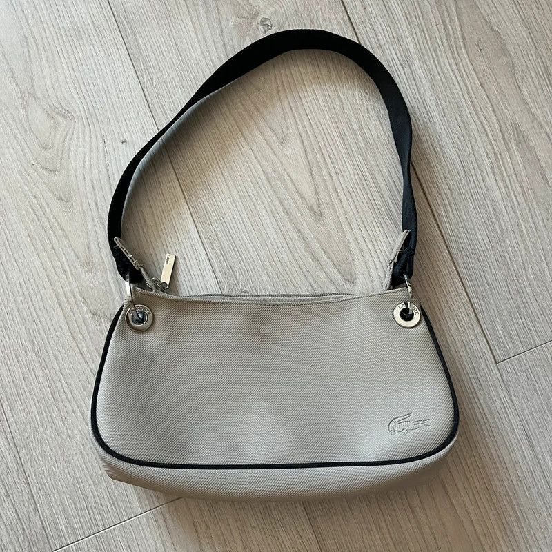 Lacoste Vintage Lacoste Beige Handbag Size ONE SIZE - 1 Thumbnail