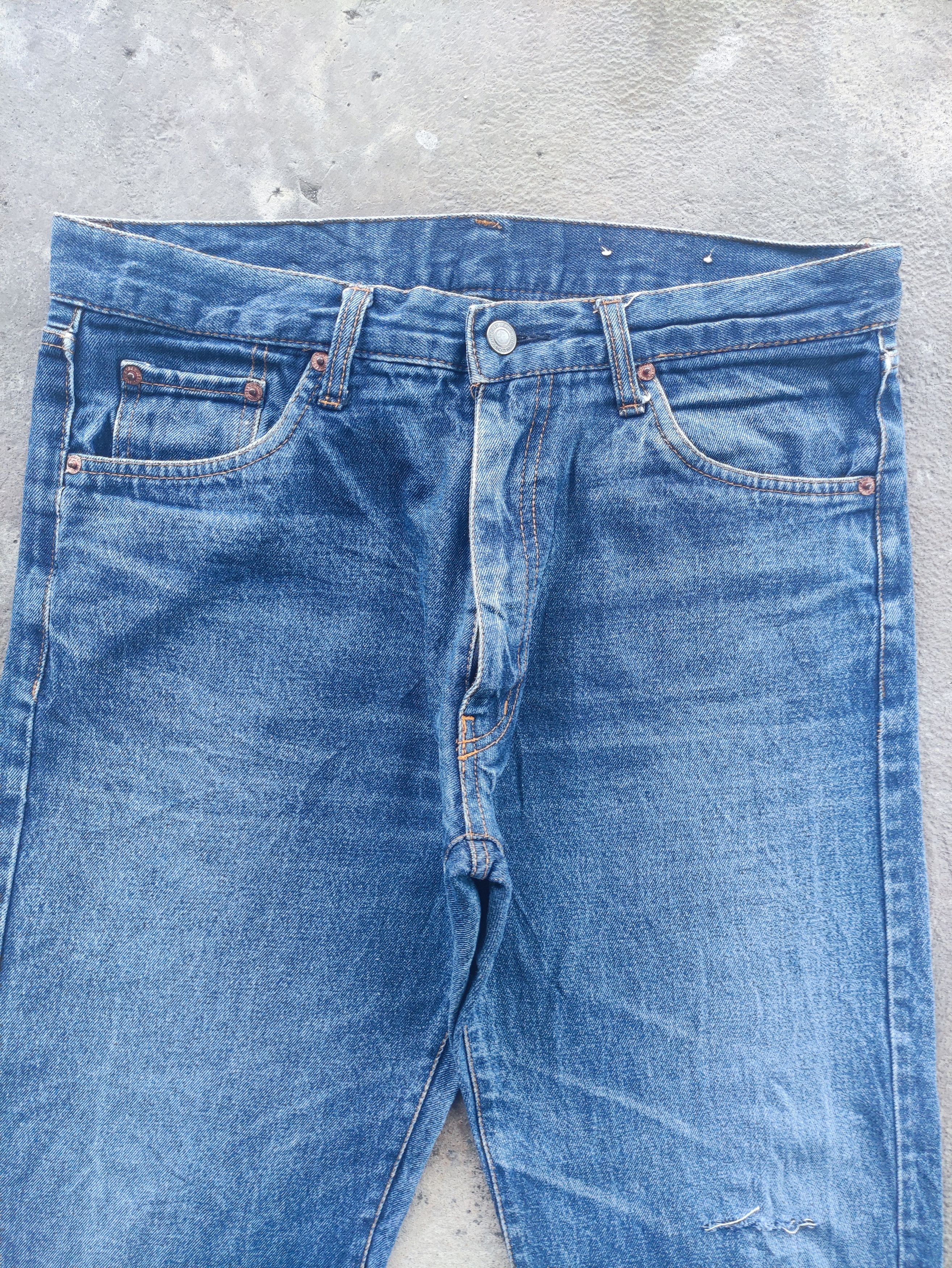 Japanese Brand Vintage Japanese Baggy Denim Distress Faded Pants Size US 34 / EU 50 - 3 Thumbnail