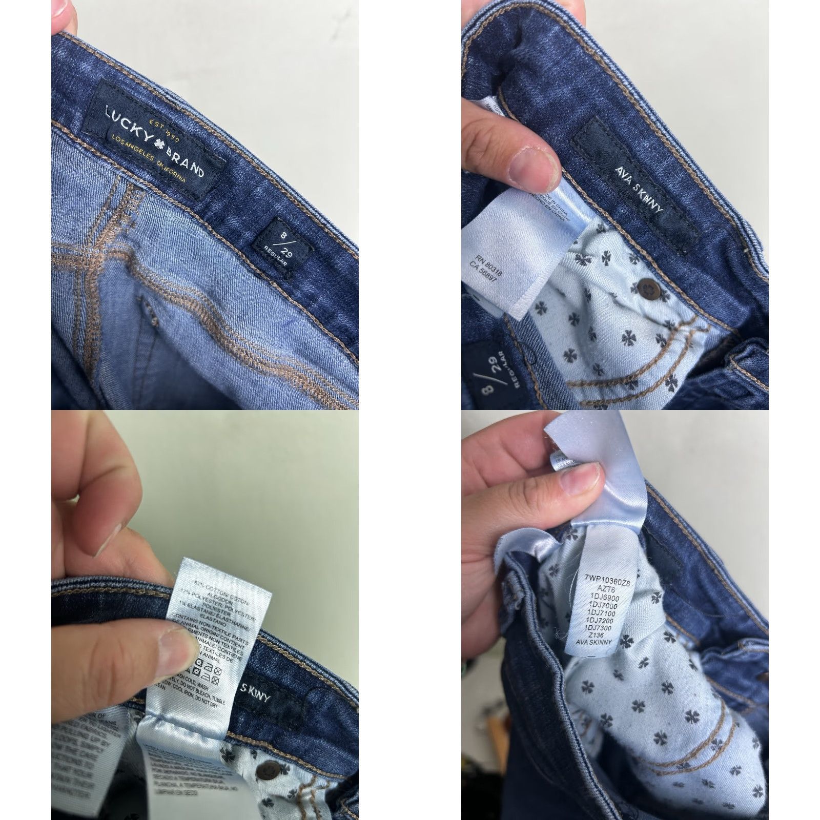 Lucky Brand Lucky Brand Jeans Women Skinny Ava Dark Wash 8 30x28 Size XS? Wait correction. Size 30" / US 8 / IT 44 - 9 Thumbnail