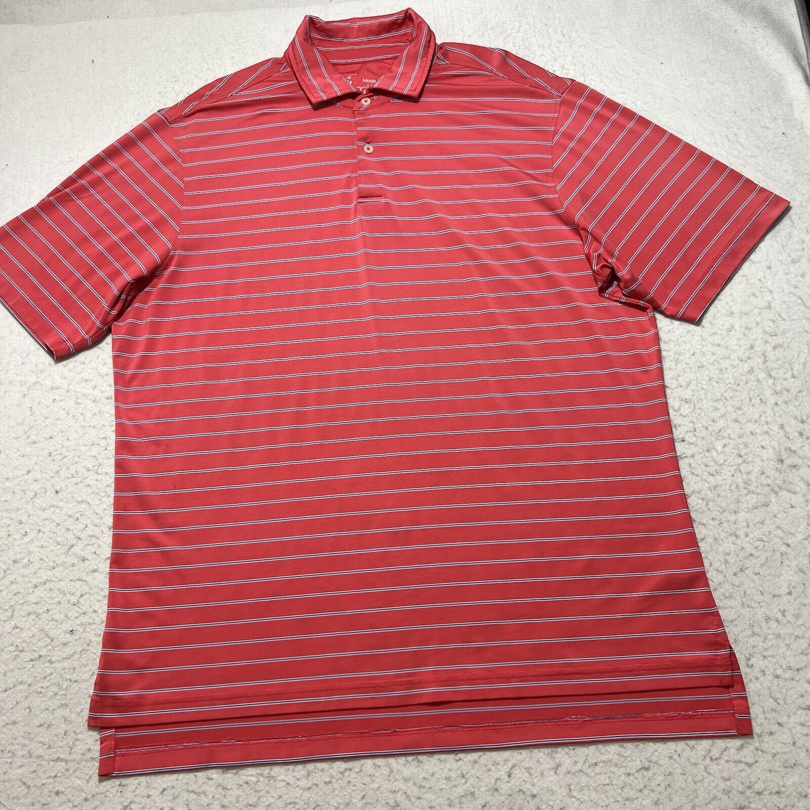 Other Fairway & Greene Large Loose Fit Pink Striped Golf Polo Size US L / EU 52-54 / 3 - 1 Thumbnail