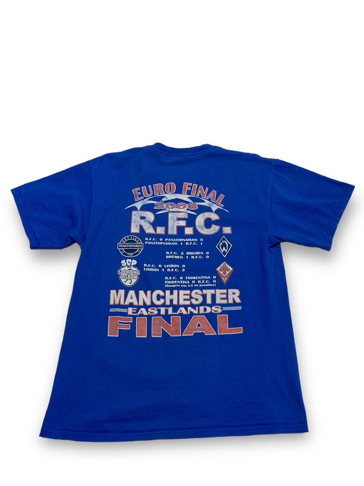 Vintage UEFA CUP FINAL 2008 RANGERS GLASGOW VINTAGE MATCHDAY TEE Size US M / EU 48-50 / 2 - 5 Thumbnail